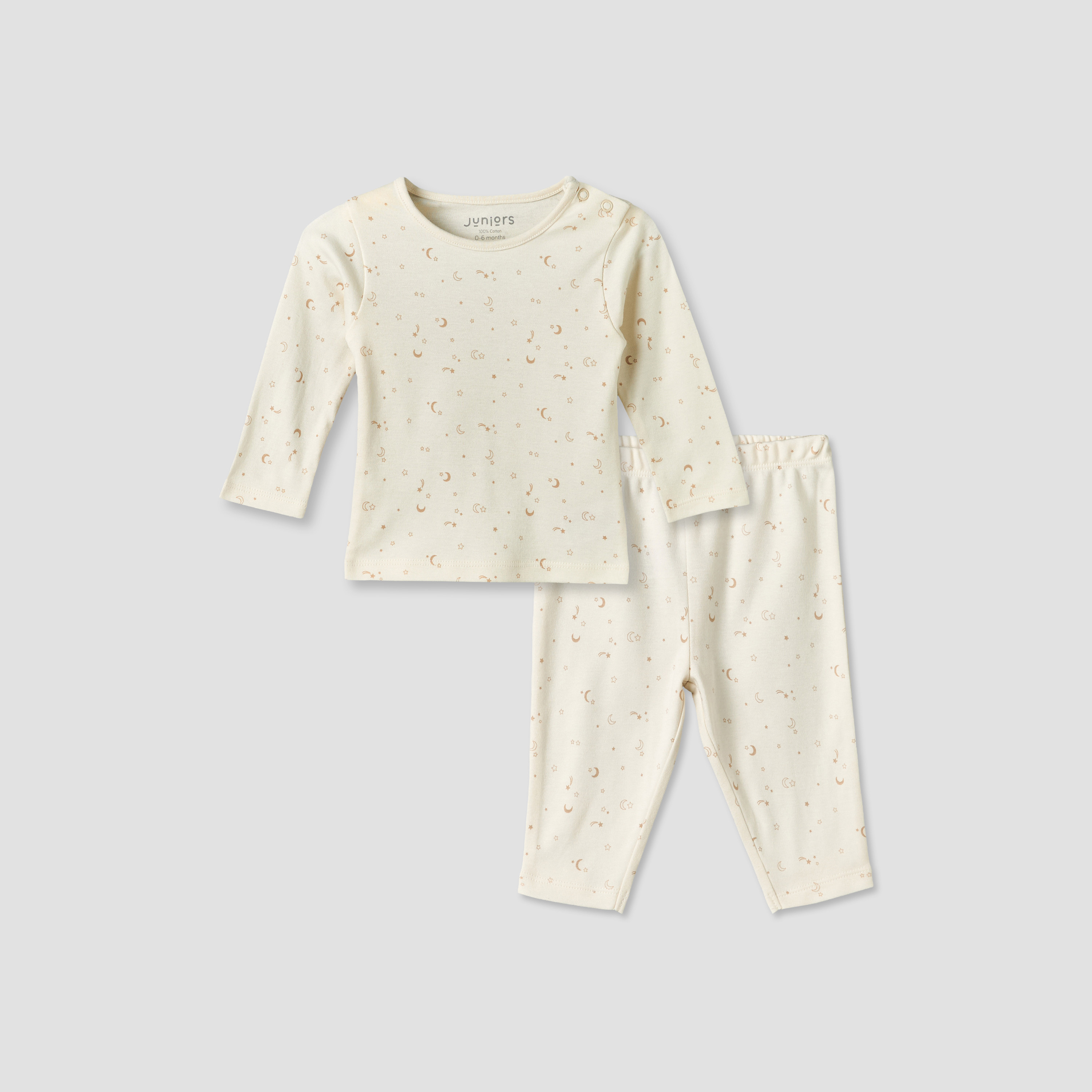 Juniors Cotton Round Neck Long Sleeves Pyjama Set with Celestial Print-baby-boys-clothing-nightwear-pyjamasets-image-2