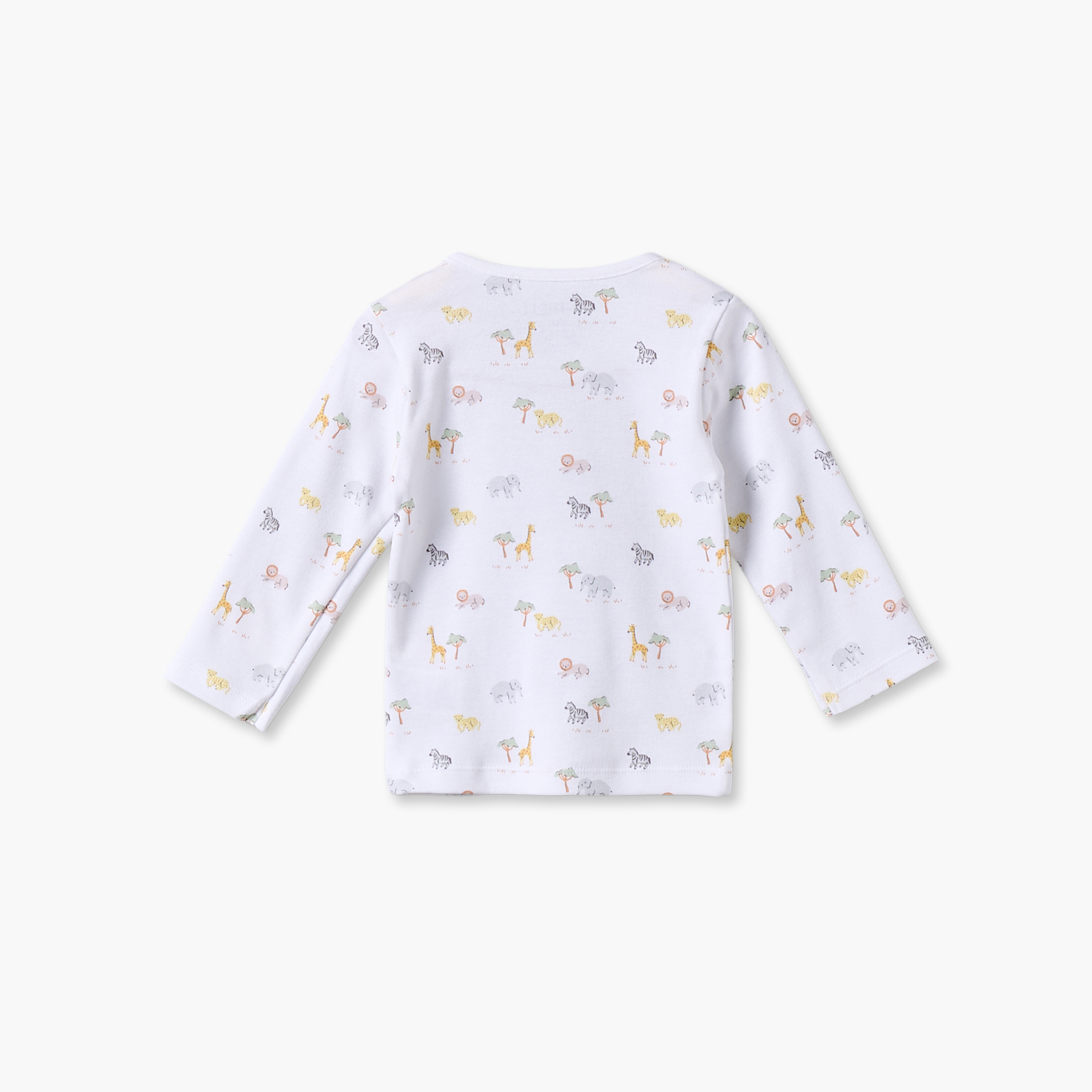 Juniors Cotton Crew Neck Long Sleeves Pyjama Set with Safari Print-baby-boys-clothing-nightwear-pyjamasets-image-4
