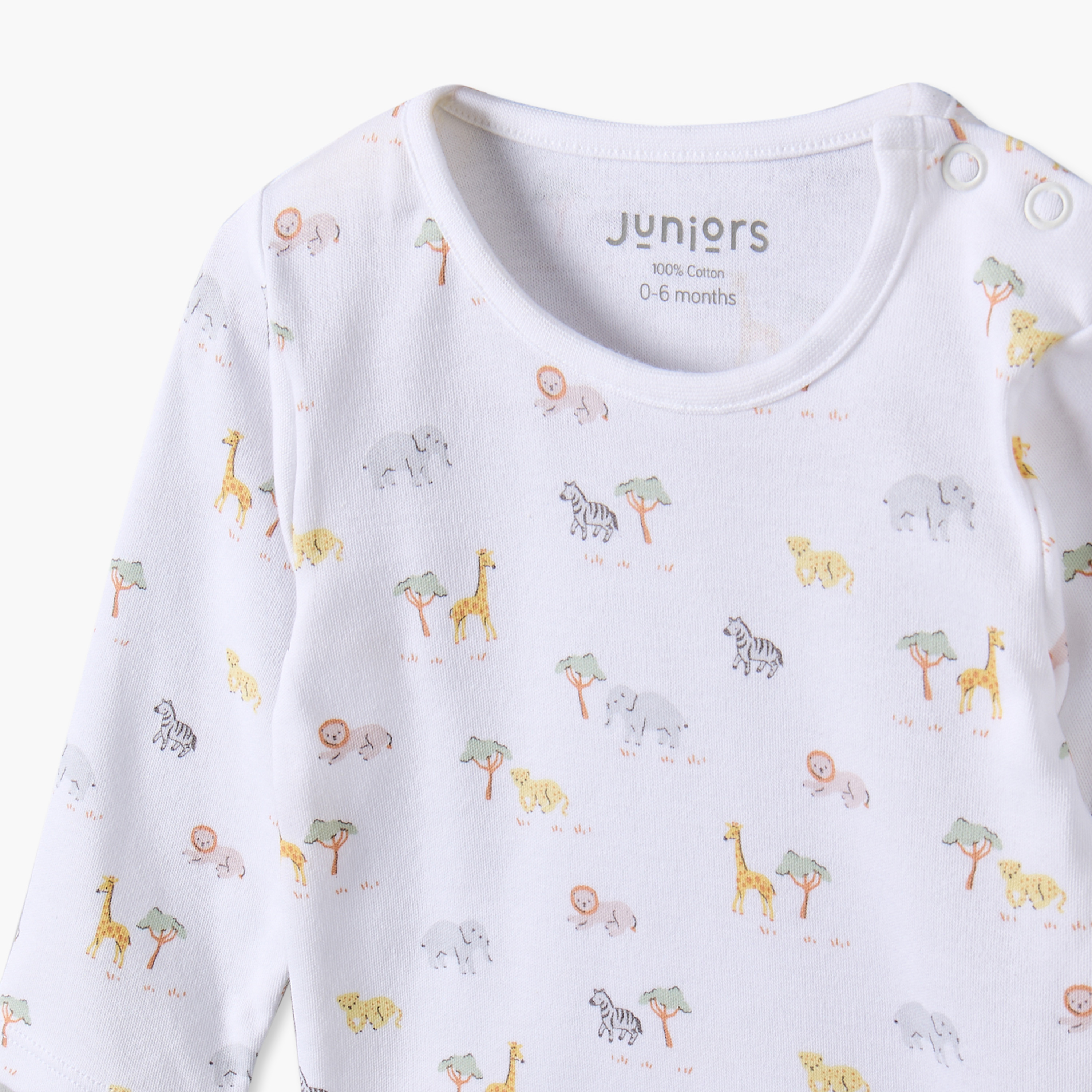 Juniors Cotton Crew Neck Long Sleeves Pyjama Set with Safari Print-baby-boys-clothing-nightwear-pyjamasets-image-6