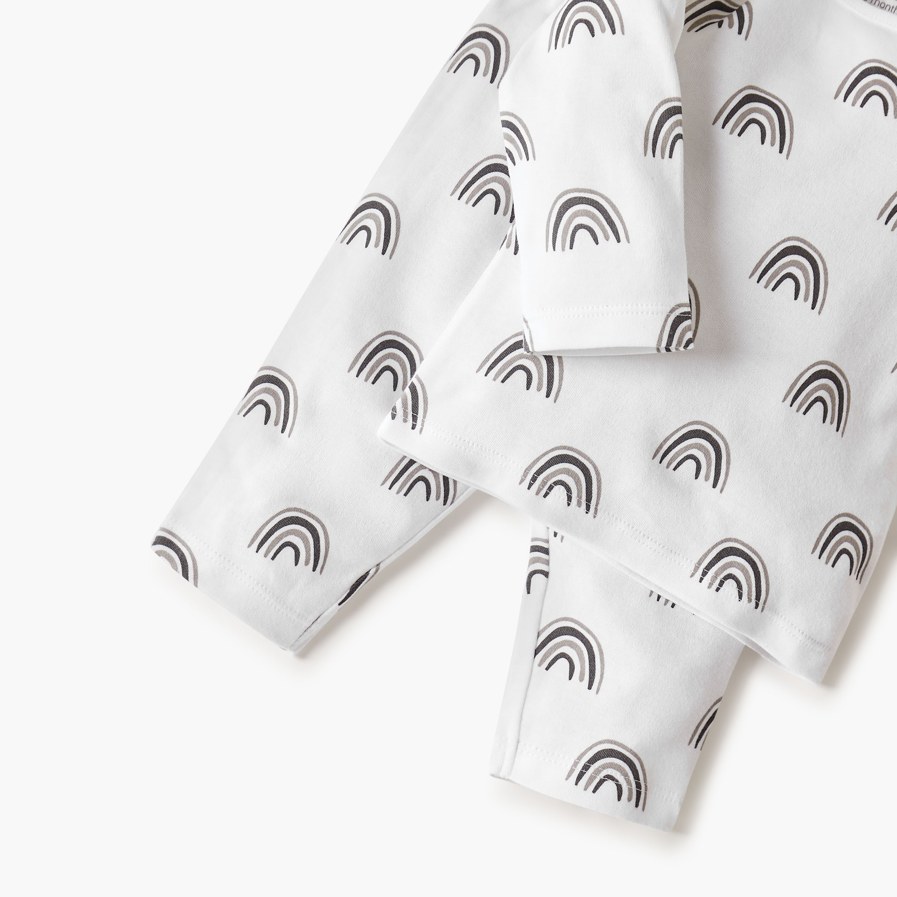 طقم بنطلون بيجاما وتيشيرت بطبعات من جونيورز-baby-boys-clothing-nightwear-pyjamasets-image-1