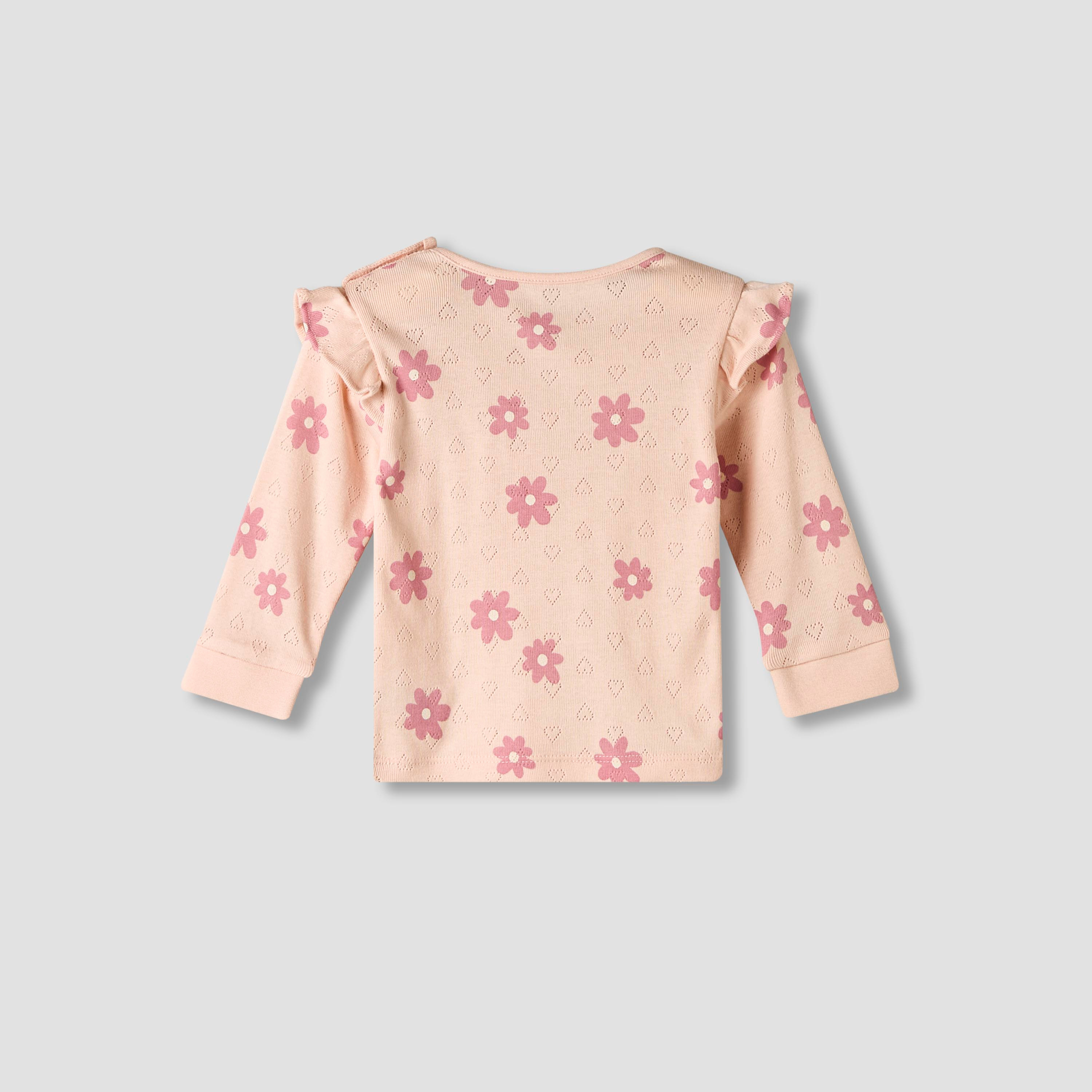 Juniors Cotton Long Sleeves Pyjama Set with Floral Print-baby-girls-clothing-nightwear-pyjamasets-image-5