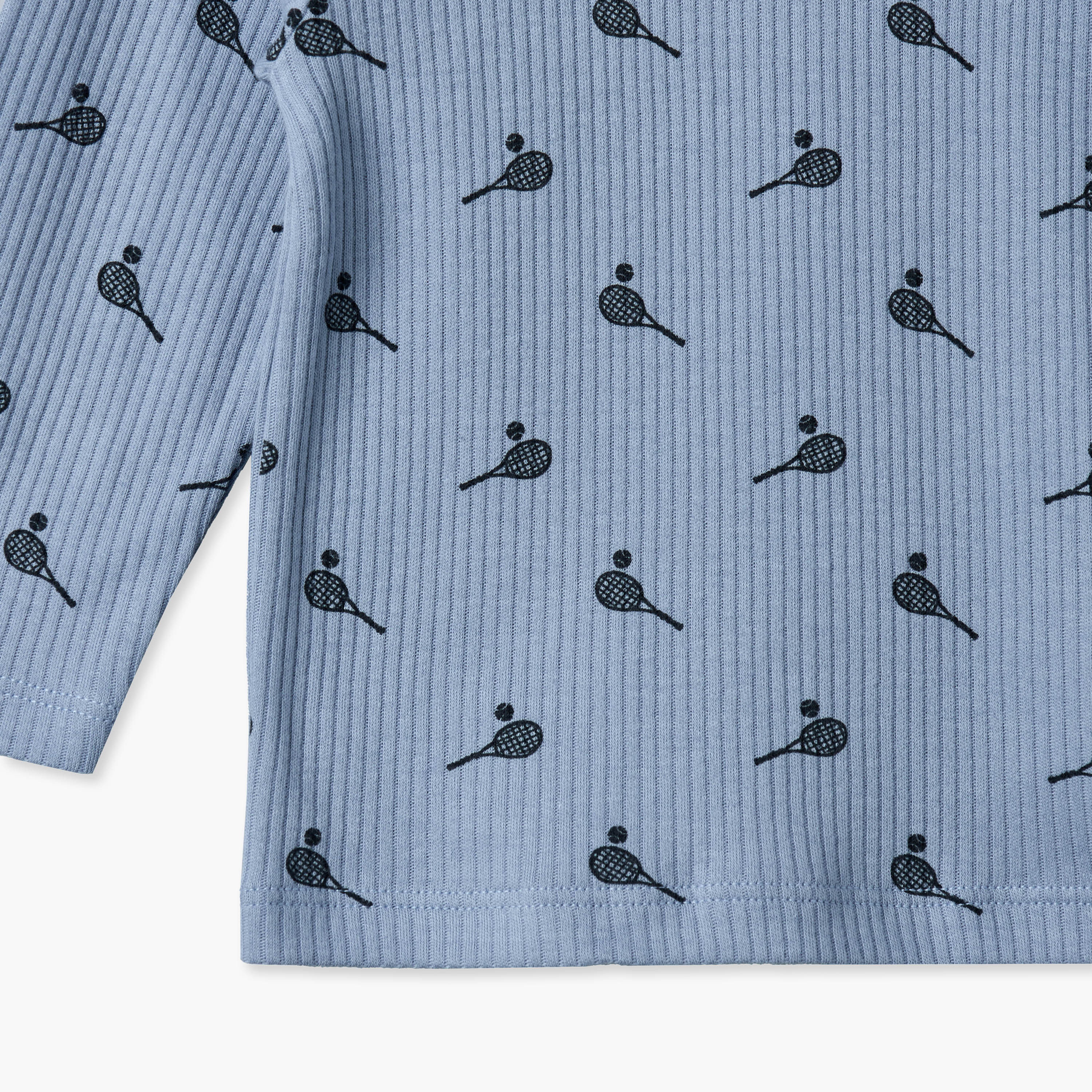 طقم بيجاما قطن بياقة ضيقة وأكمام طويلة وطبعات من جونيورز-baby-boys-clothing-nightwear-pyjamasets-image-7