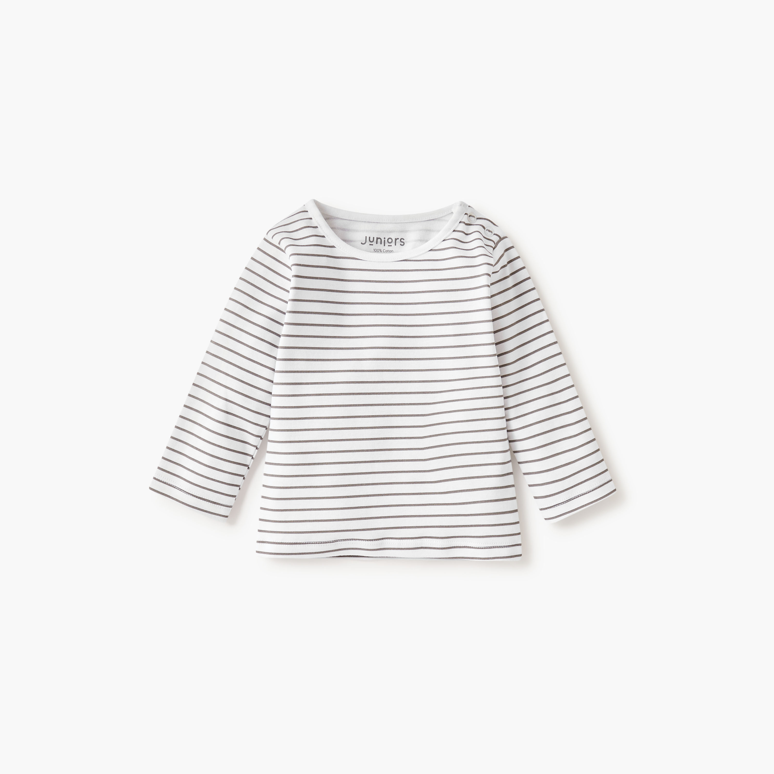 Juniors Striped T-shirt and Pyjama Set-baby-boys-clothing-nightwear-pyjamasets-image-3