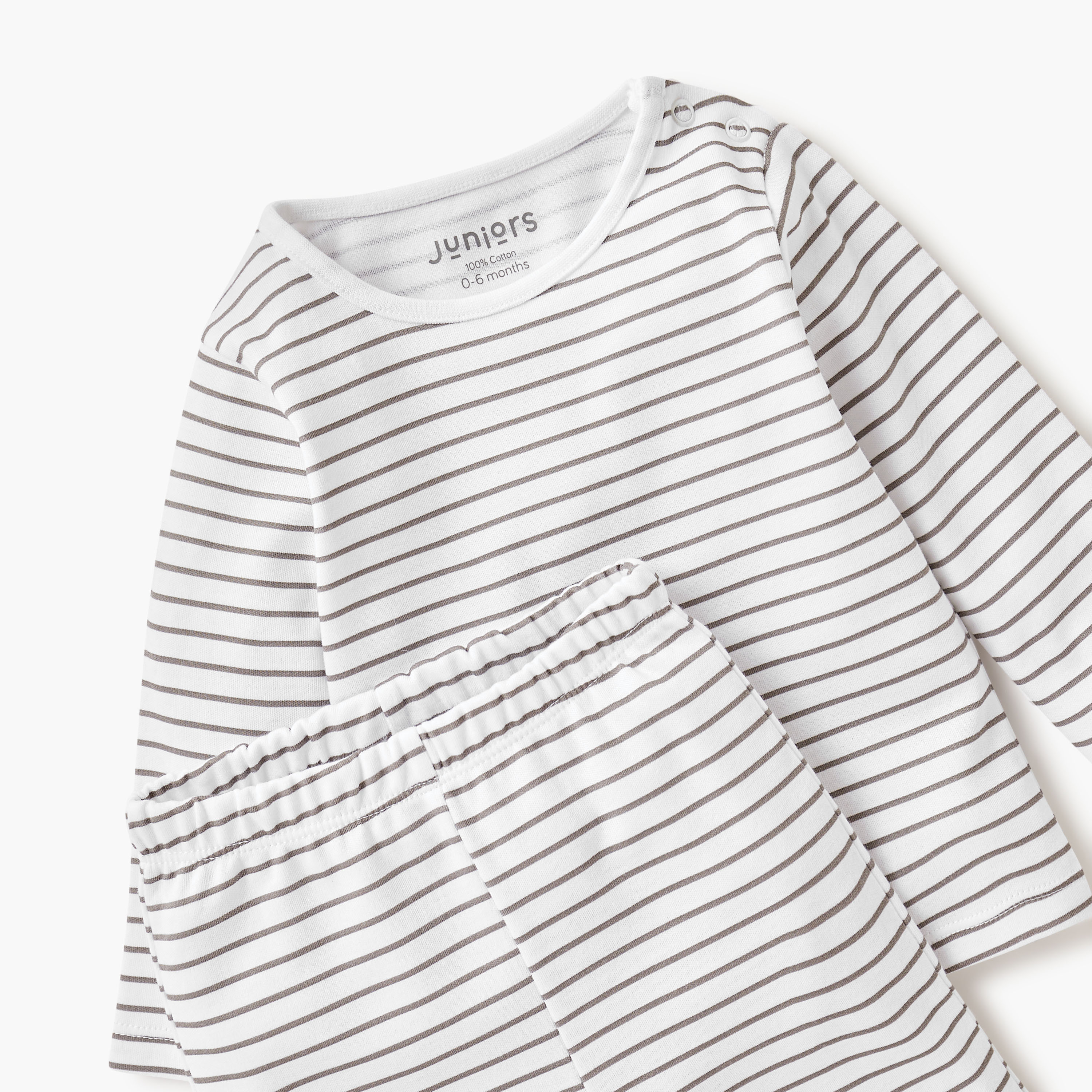 Juniors Striped T-shirt and Pyjama Set-baby-boys-clothing-nightwear-pyjamasets-image-5