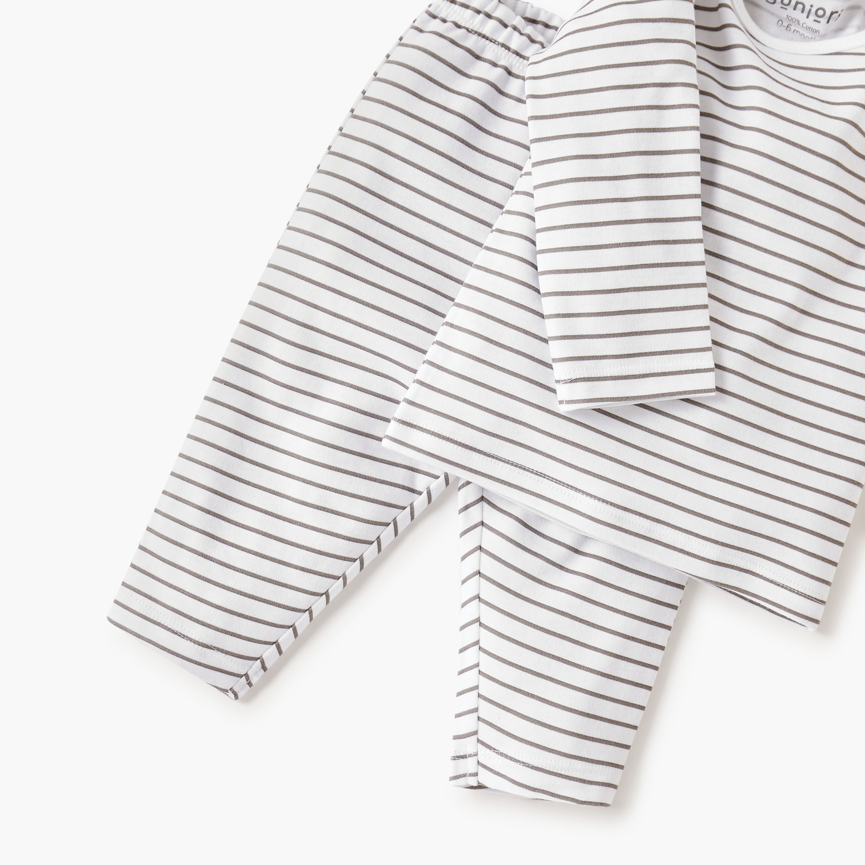 Juniors Striped T-shirt and Pyjama Set-baby-boys-clothing-nightwear-pyjamasets-image-6