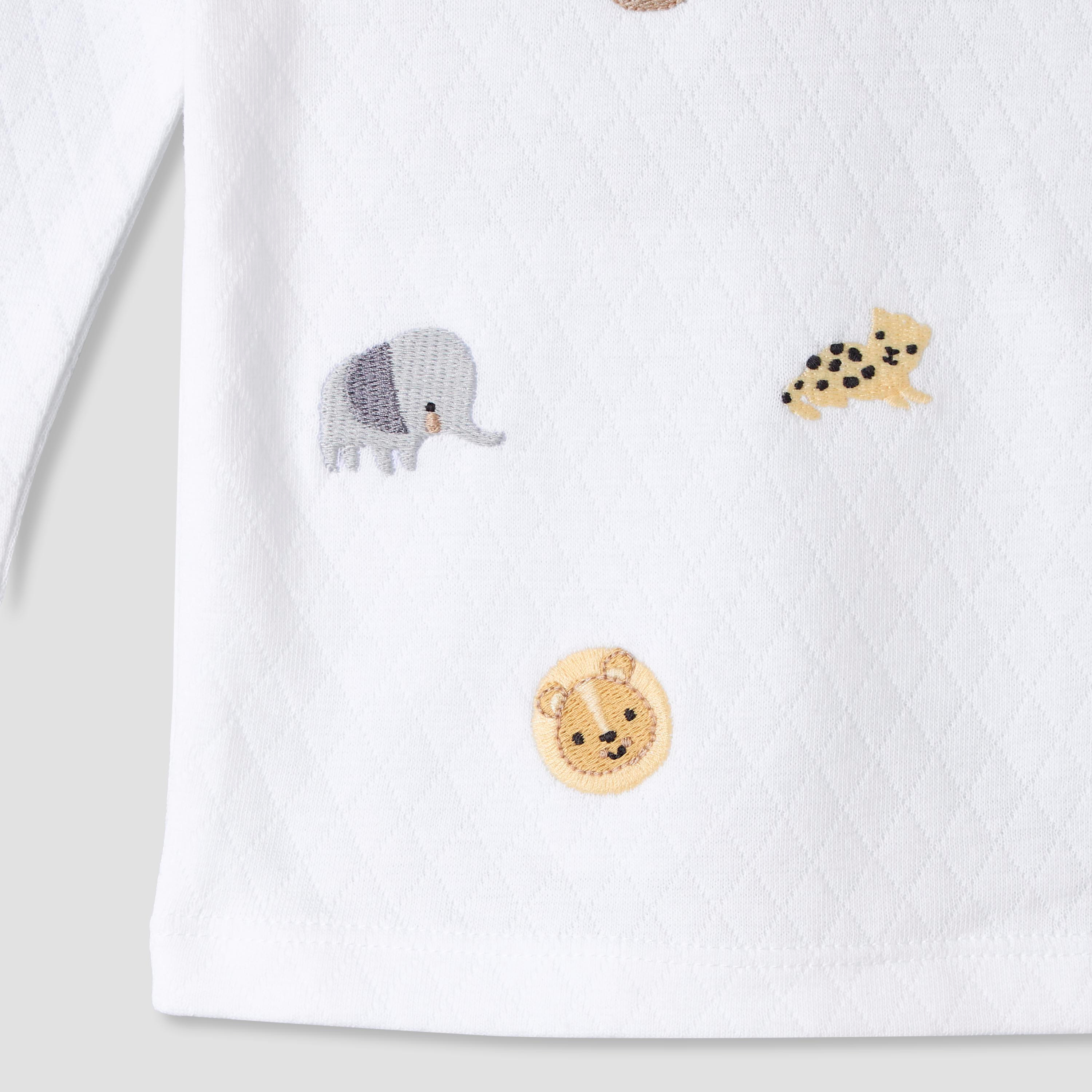 طقم بيجاما قطن بياقة مستديرة وأكمام طويلة وتطريزات من جونيورز-baby-boys-clothing-nightwear-pyjamasets-image-8