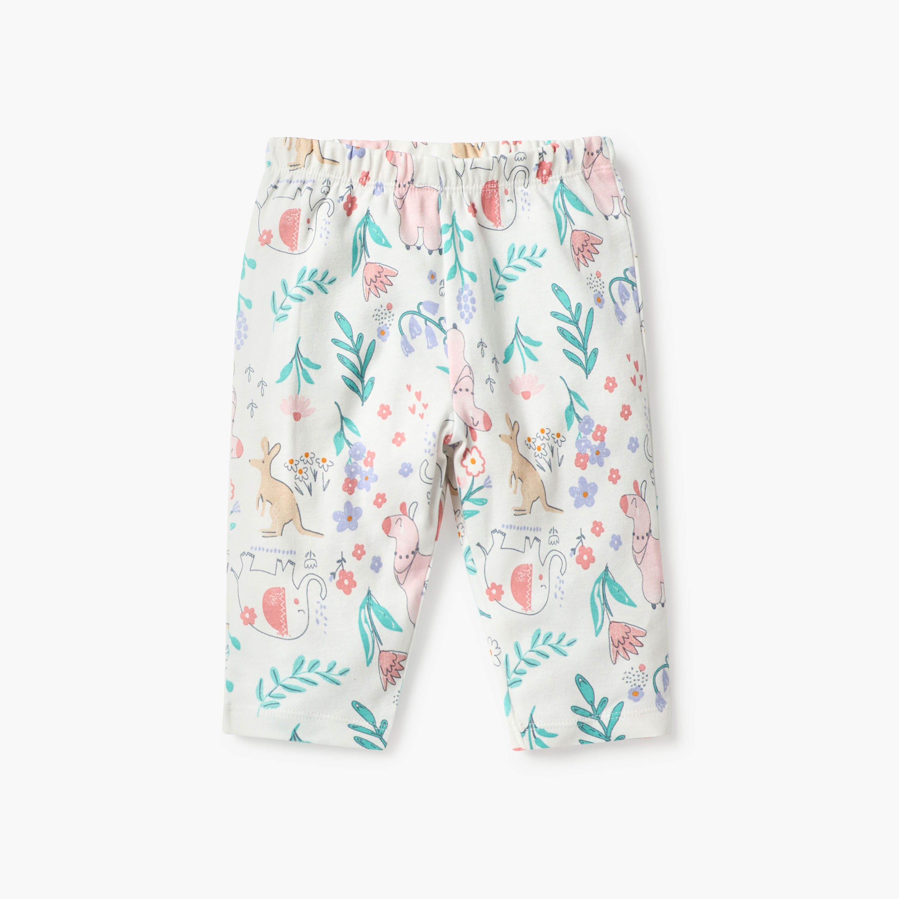 طقم بنطلون بيجاما وتيشيرت بطبعات حيوانات من جونيورز-baby-girls-clothing-nightwear-pyjamasets-image-3
