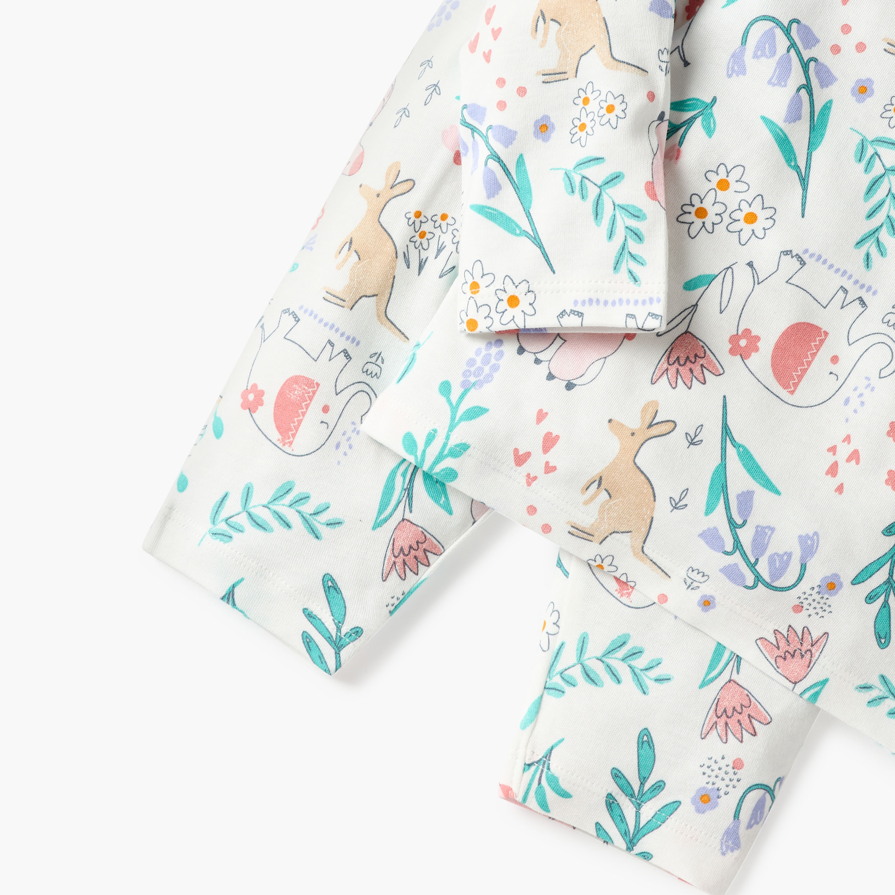 طقم بنطلون بيجاما وتيشيرت بطبعات حيوانات من جونيورز-baby-girls-clothing-nightwear-pyjamasets-image-5