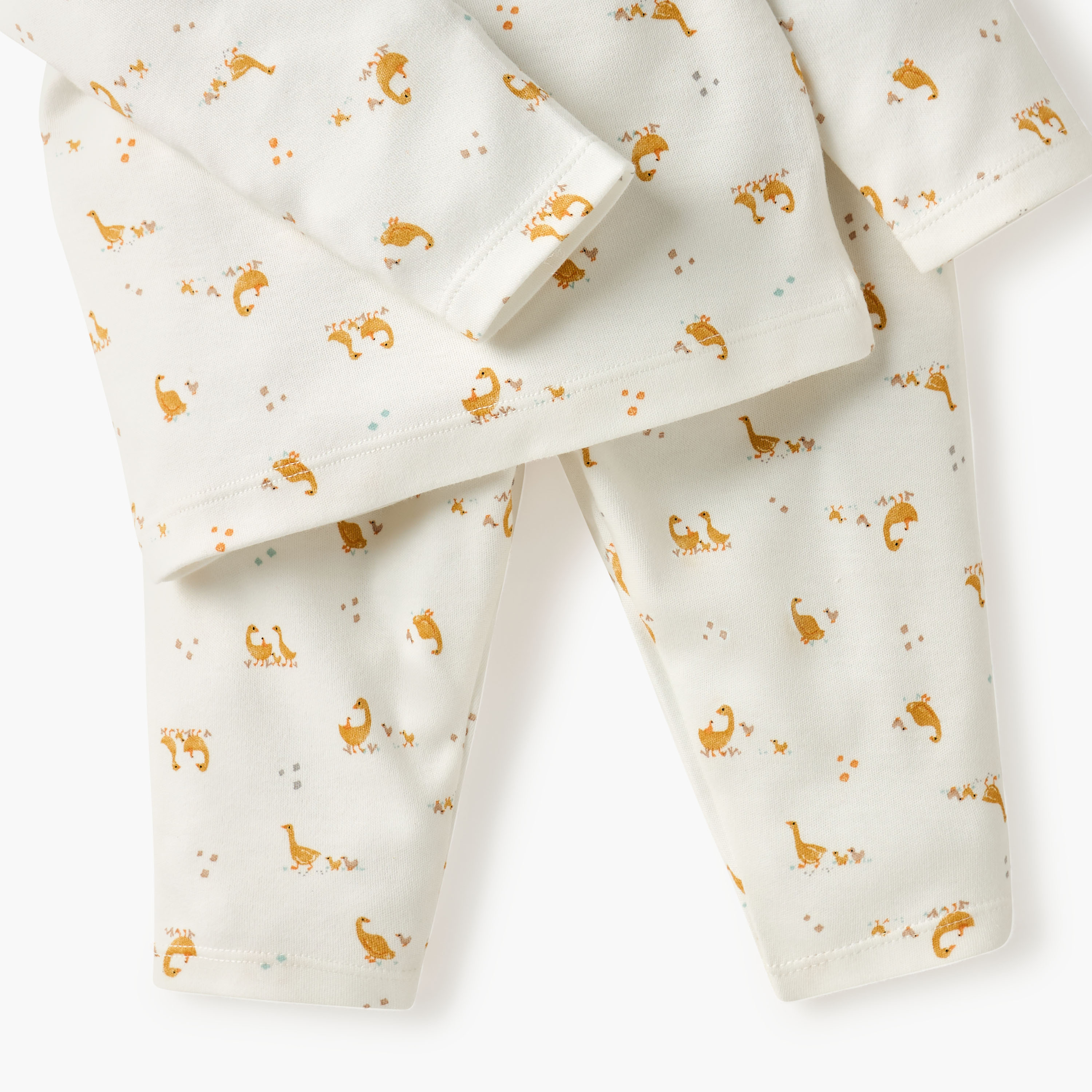 طقم بنطلون بيجاما وتيشيرت بطبعات بطة من جونيورز-baby-girls-clothing-nightwear-pyjamasets-image-5