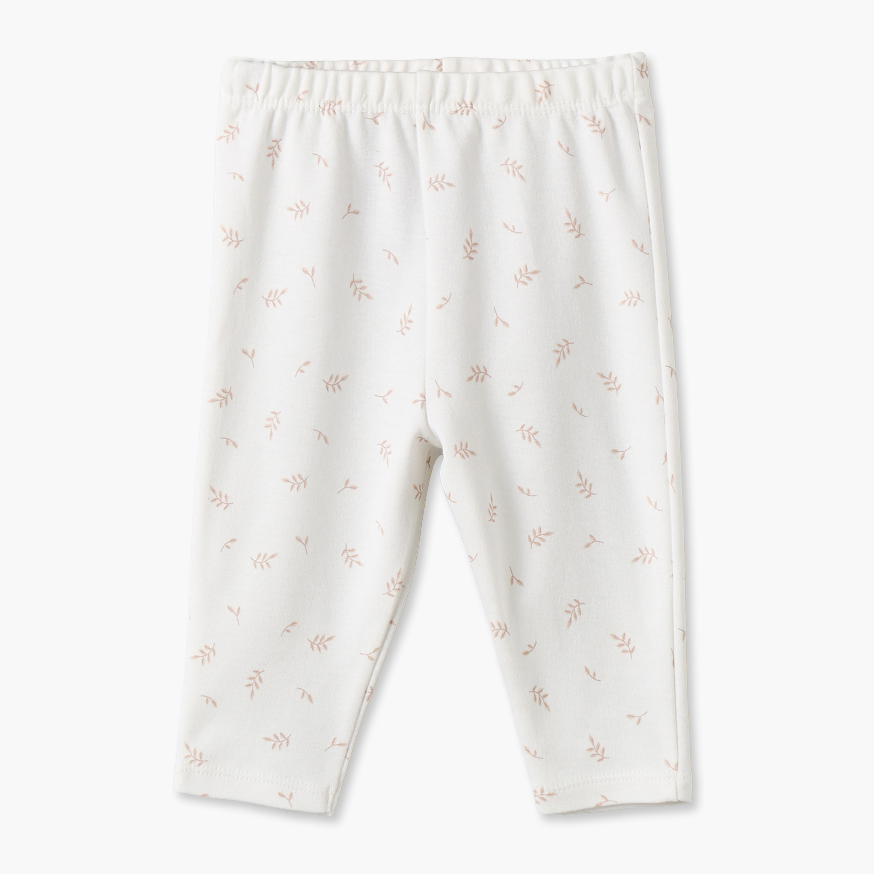 Juniors Cotton Crew Neck Long Sleeves Pyjama Set with Leaf Print-baby-girls-clothing-nightwear-pyjamasets-image-3