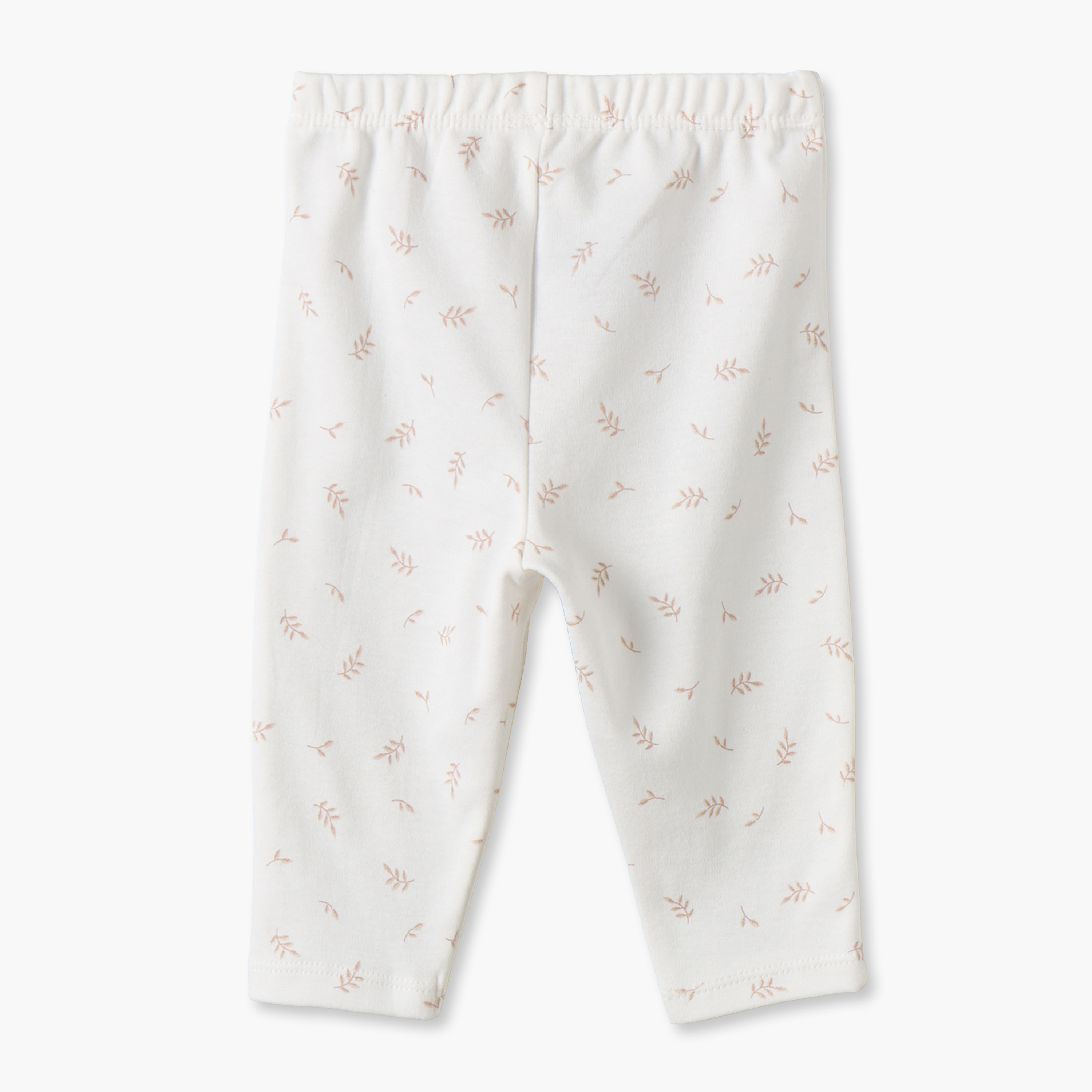 Juniors Cotton Crew Neck Long Sleeves Pyjama Set with Leaf Print-baby-girls-clothing-nightwear-pyjamasets-image-5