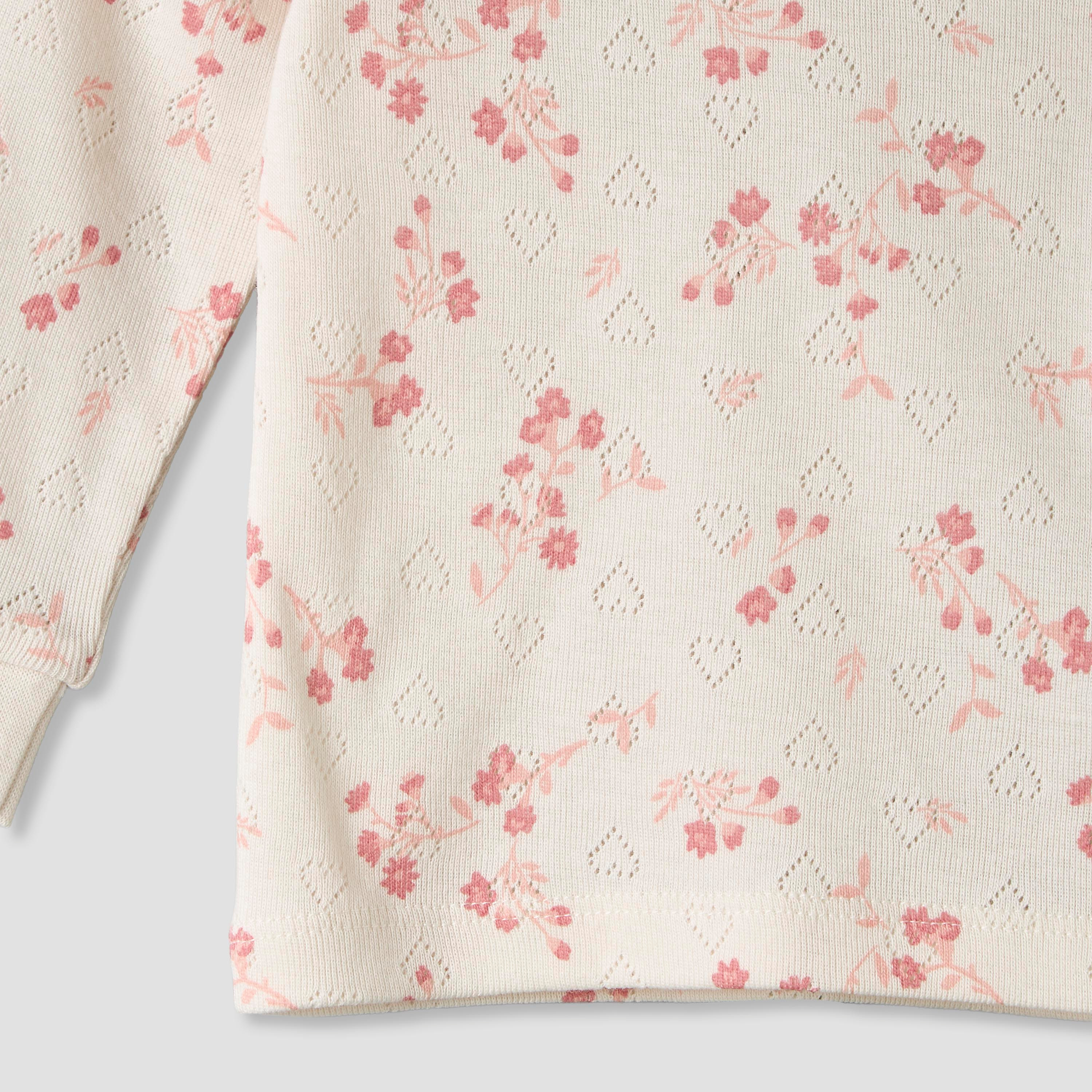 Juniors Cotton Crew Neck Long Sleeves Pyjama Set with Floral Print-baby-girls-clothing-nightwear-pyjamasets-image-7