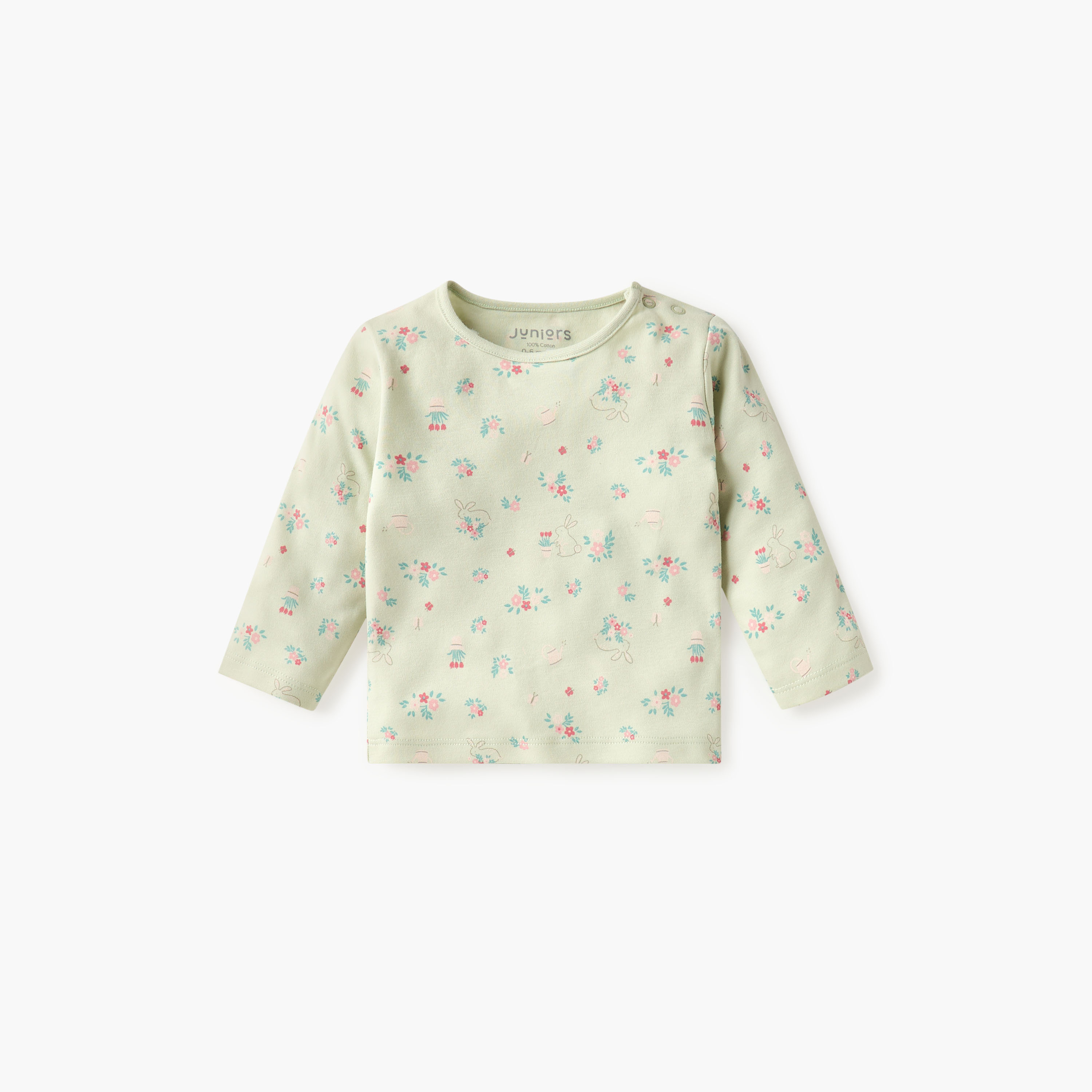 Juniors Duck Print T-shirt and Pyjama Set-baby-girls-clothing-nightwear-pyjamasets-image-3
