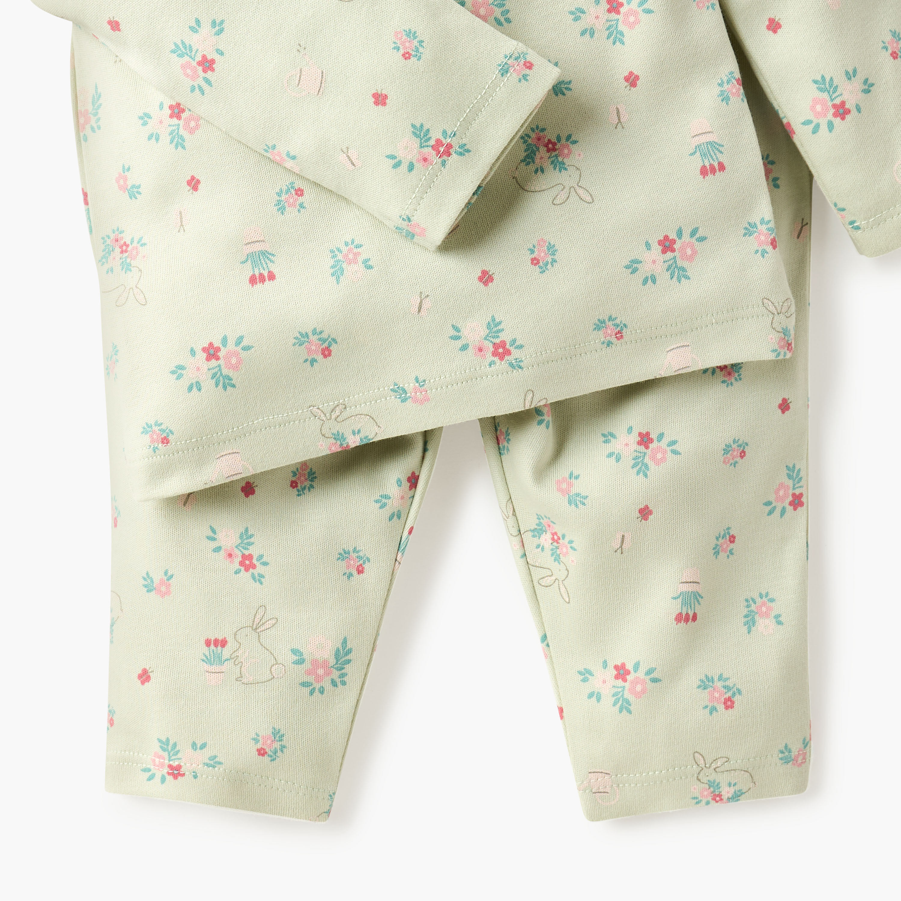 Juniors Duck Print T-shirt and Pyjama Set-baby-girls-clothing-nightwear-pyjamasets-image-6