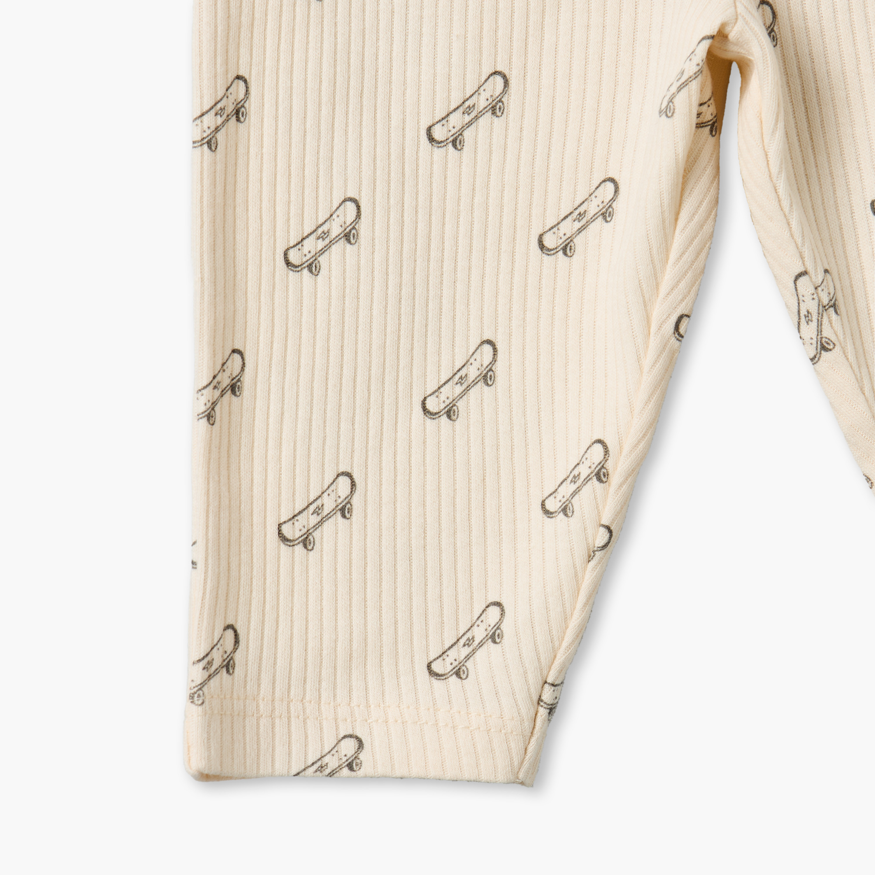 طقم بيجاما قطن بياقة ضيقة وأكمام طويلة بطبعات ألواح تزلج من جونيورز-baby-boys-clothing-nightwear-pyjamasets-image-10