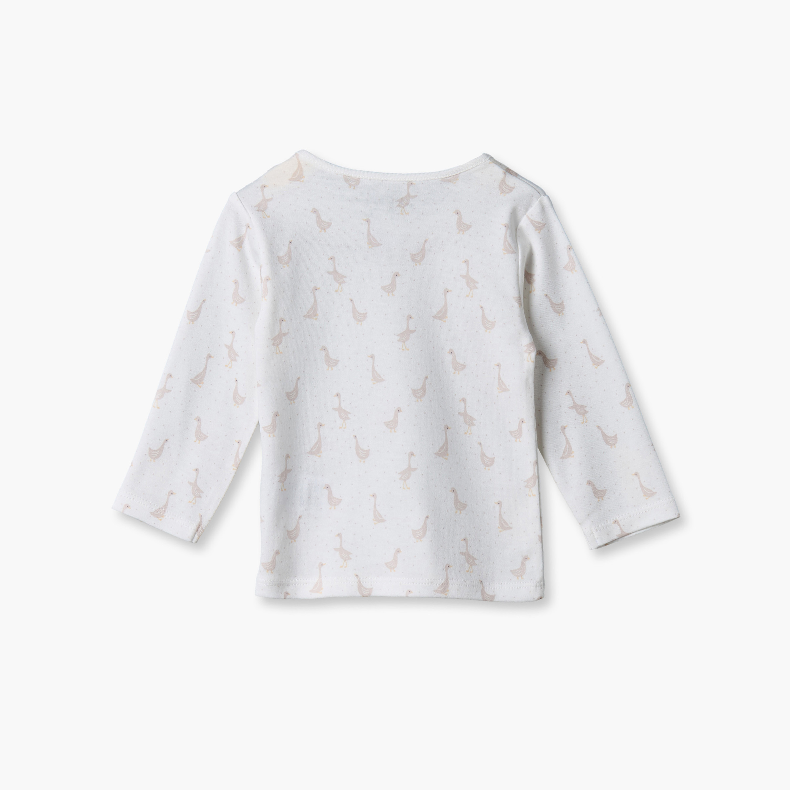 طقم بيجاما قطن بياقة مستديرة وأكمام طويلة وطبعات من جونيورز-baby-girls-clothing-nightwear-pyjamasets-image-4