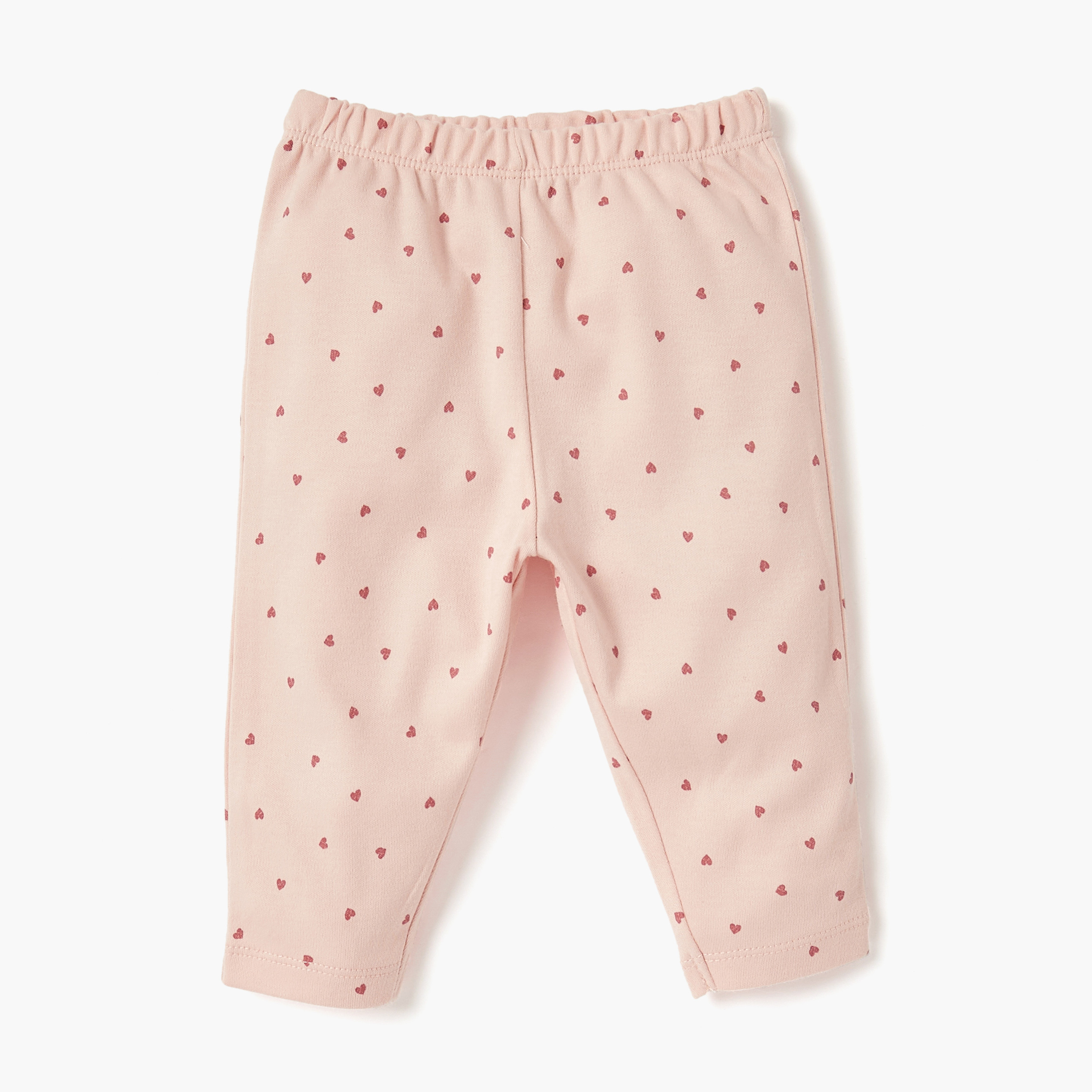 Juniors Heart Print T-shirt and Pyjama Set-baby-girls-clothing-nightwear-pyjamasets-image-2