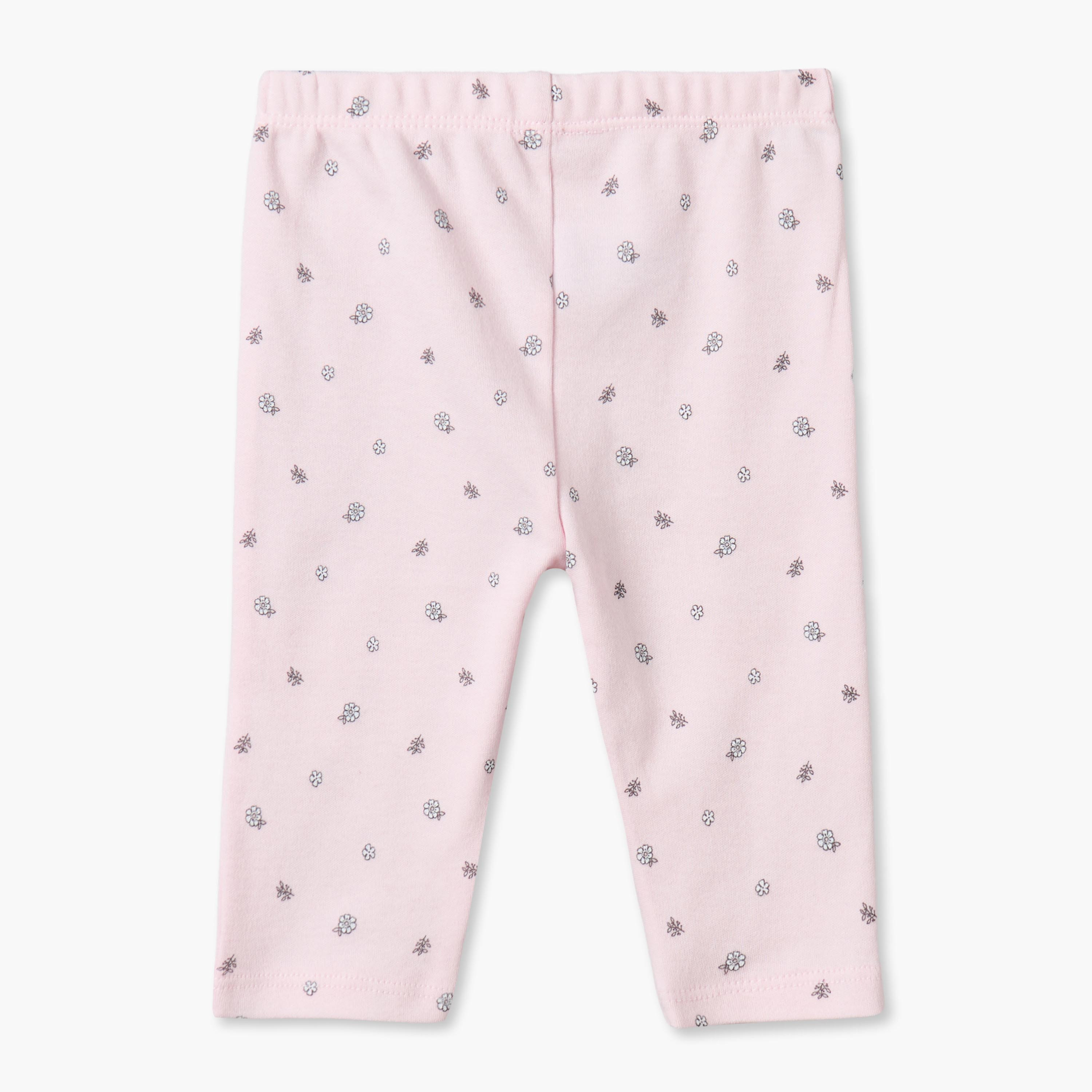 طقم بيجاما قطن بياقة مستديرة وأكمام طويلة وطبعات من جونيورز-baby-girls-clothing-nightwear-pyjamasets-image-5