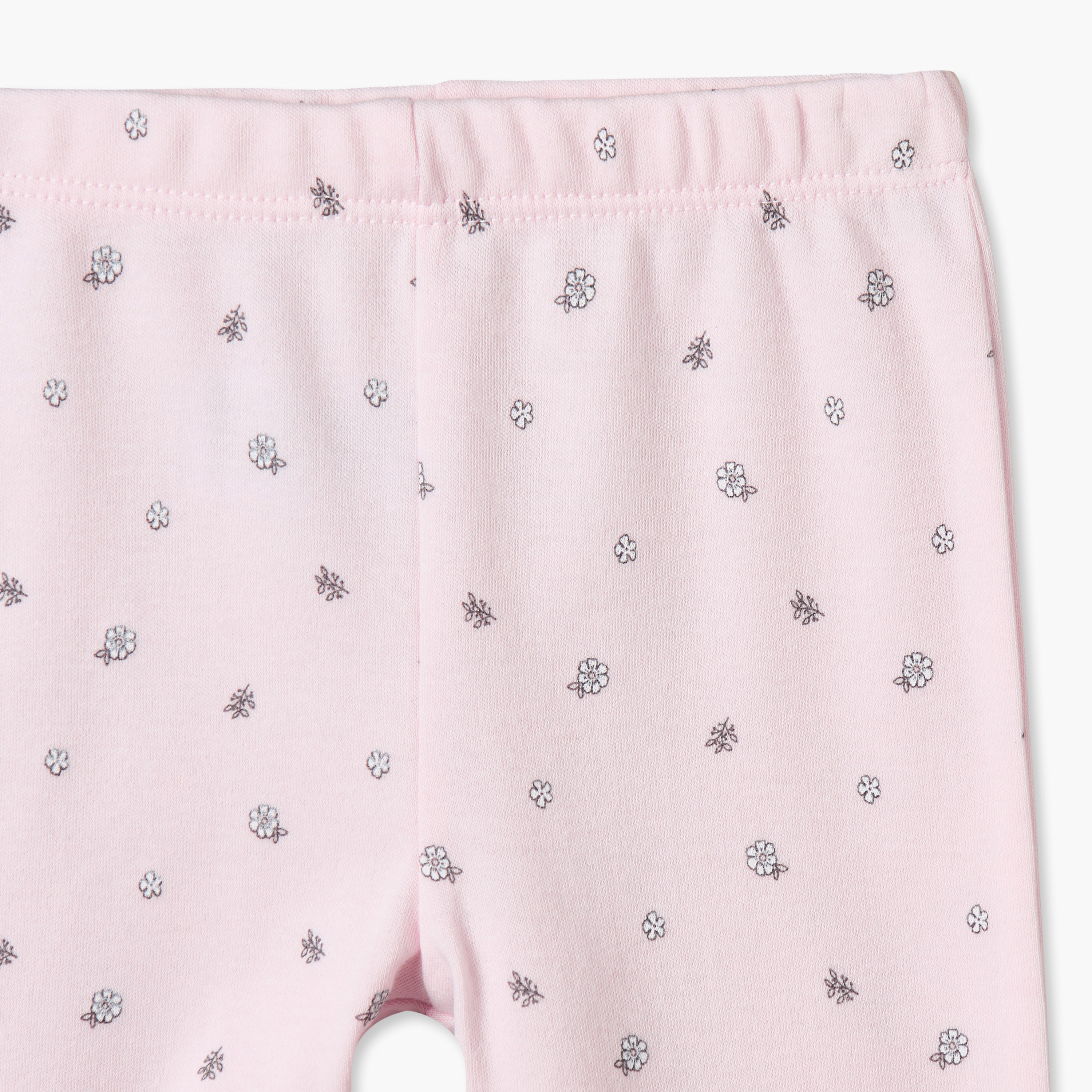 طقم بيجاما قطن بياقة مستديرة وأكمام طويلة وطبعات من جونيورز-baby-girls-clothing-nightwear-pyjamasets-image-8