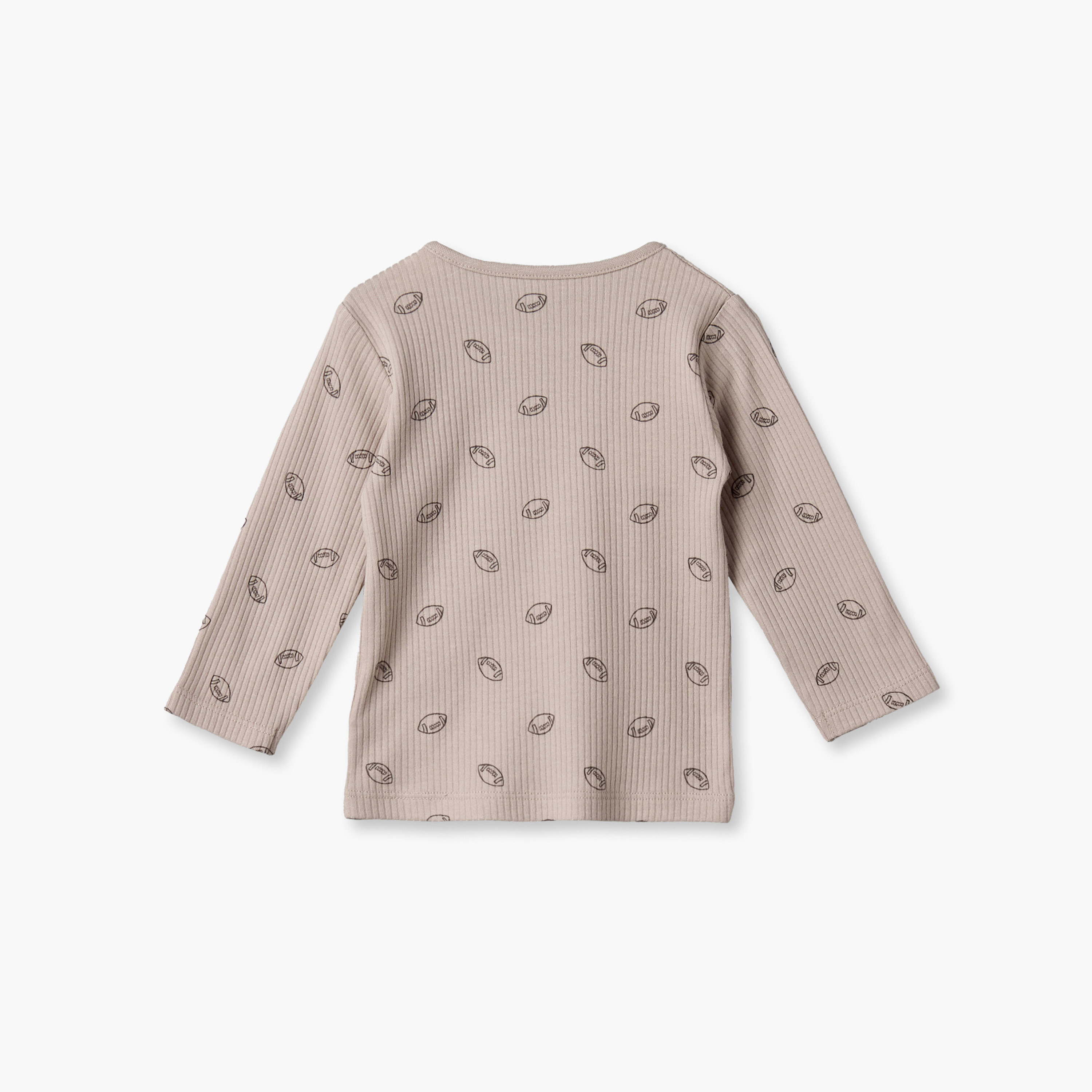 Juniors Cotton Round Neck Long Sleeves Pyjama Set with Rugby Ball Print-baby-boys-clothing-nightwear-pyjamasets-image-4