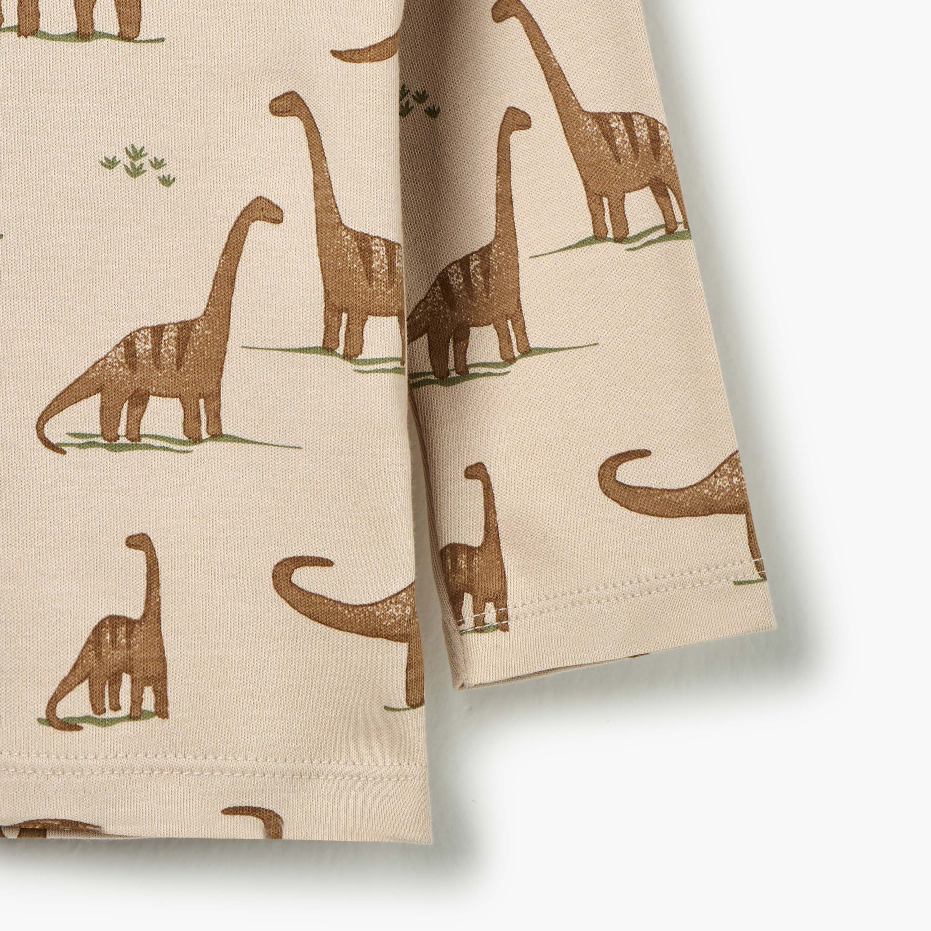Juniors Dinosaur Print T-Shirt and Pyjama Set-baby-boys-clothing-nightwear-pyjamasets-image-4
