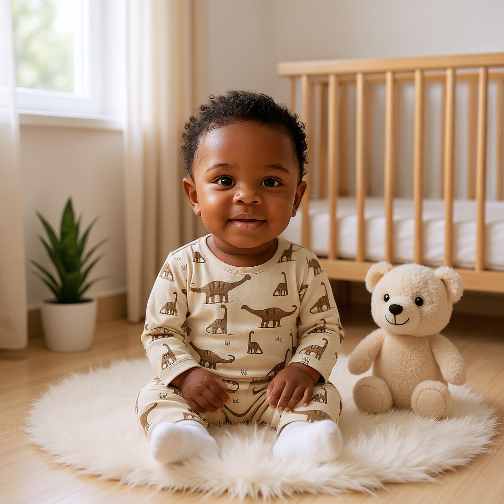 Juniors Dinosaur Print T-Shirt and Pyjama Set-baby-boys-clothing-nightwear-pyjamasets-image-7