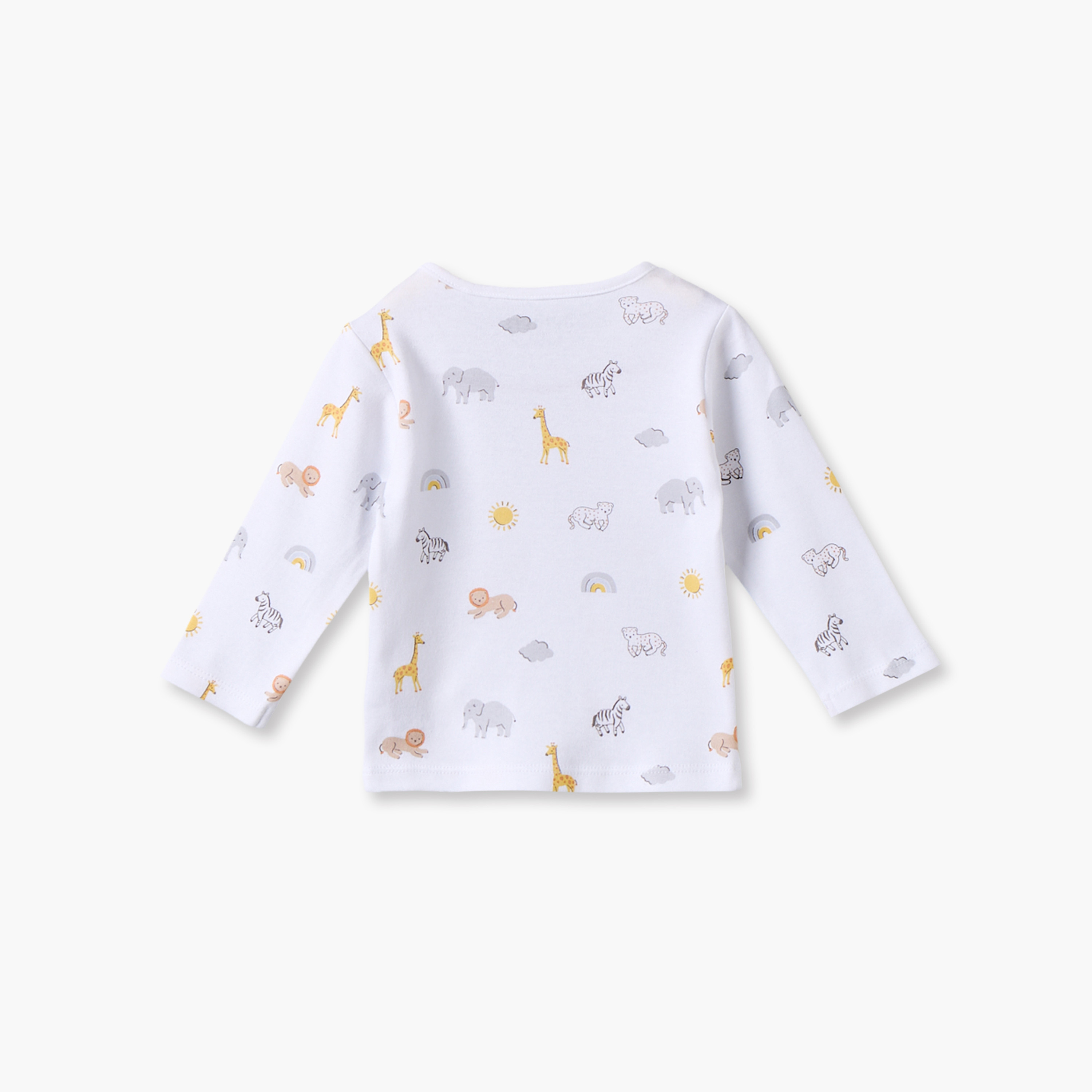 طقم بيجاما قطن بياقة مستديرة وأكمام طويلة وطبعات من جونيورز-baby-boys-clothing-nightwear-pyjamasets-image-4