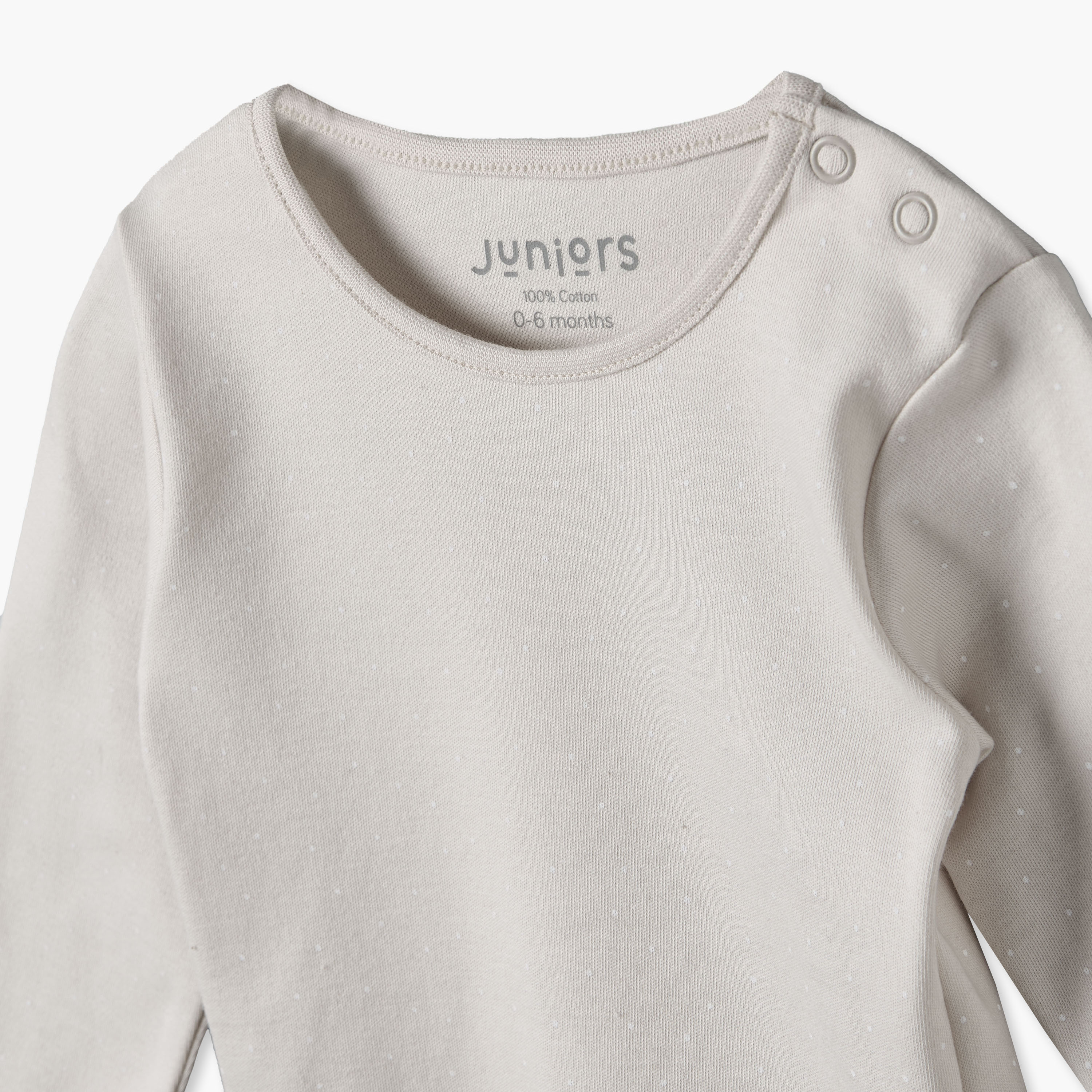 طقم بيجاما قطن بياقة مستديرة وأكمام طويلة وطبعات منقطة من جونيورز-baby-boys-clothing-nightwear-pyjamasets-image-6