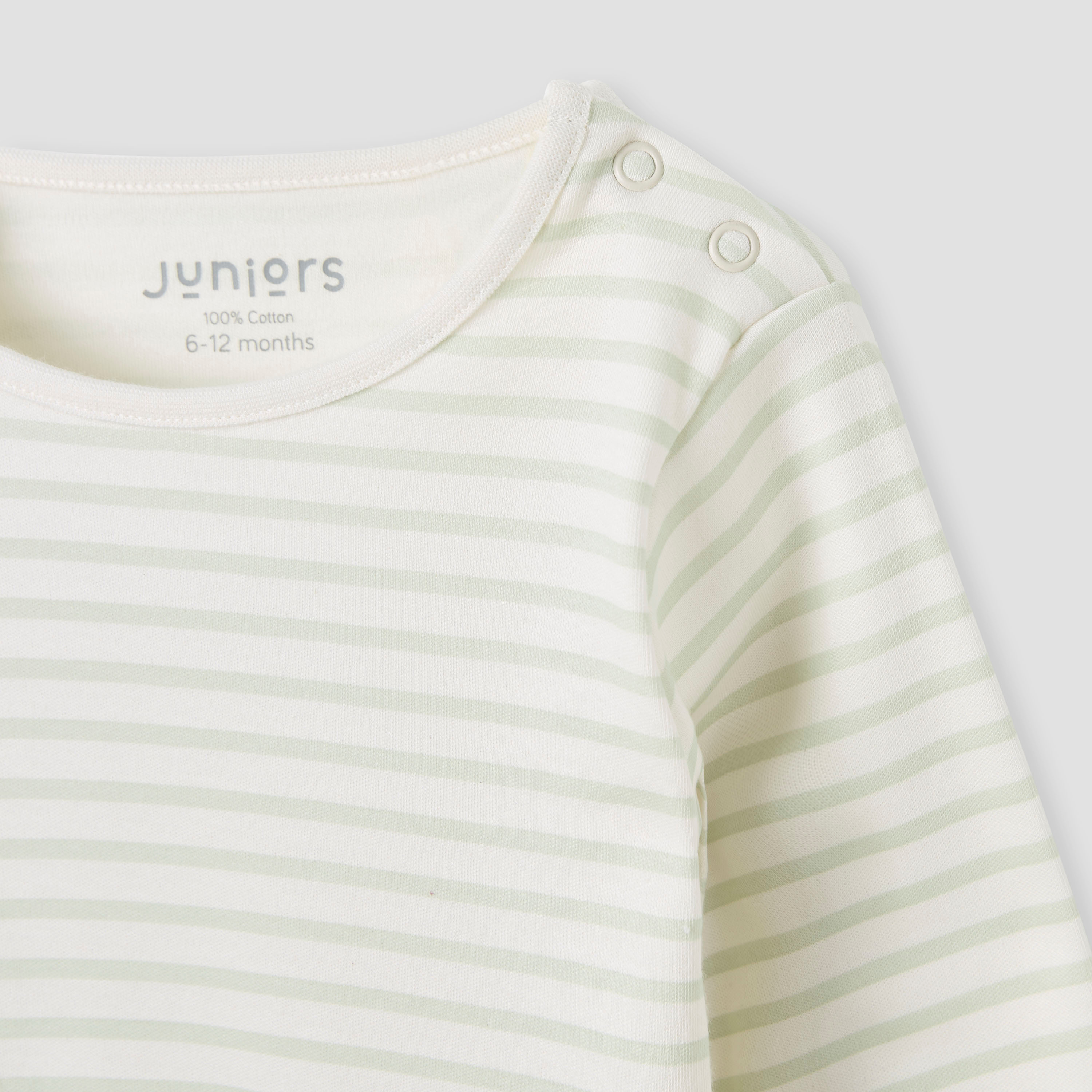 Juniors Striped T-shirt and Pyjama Set-baby-boys-clothing-nightwear-pyjamasets-image-5