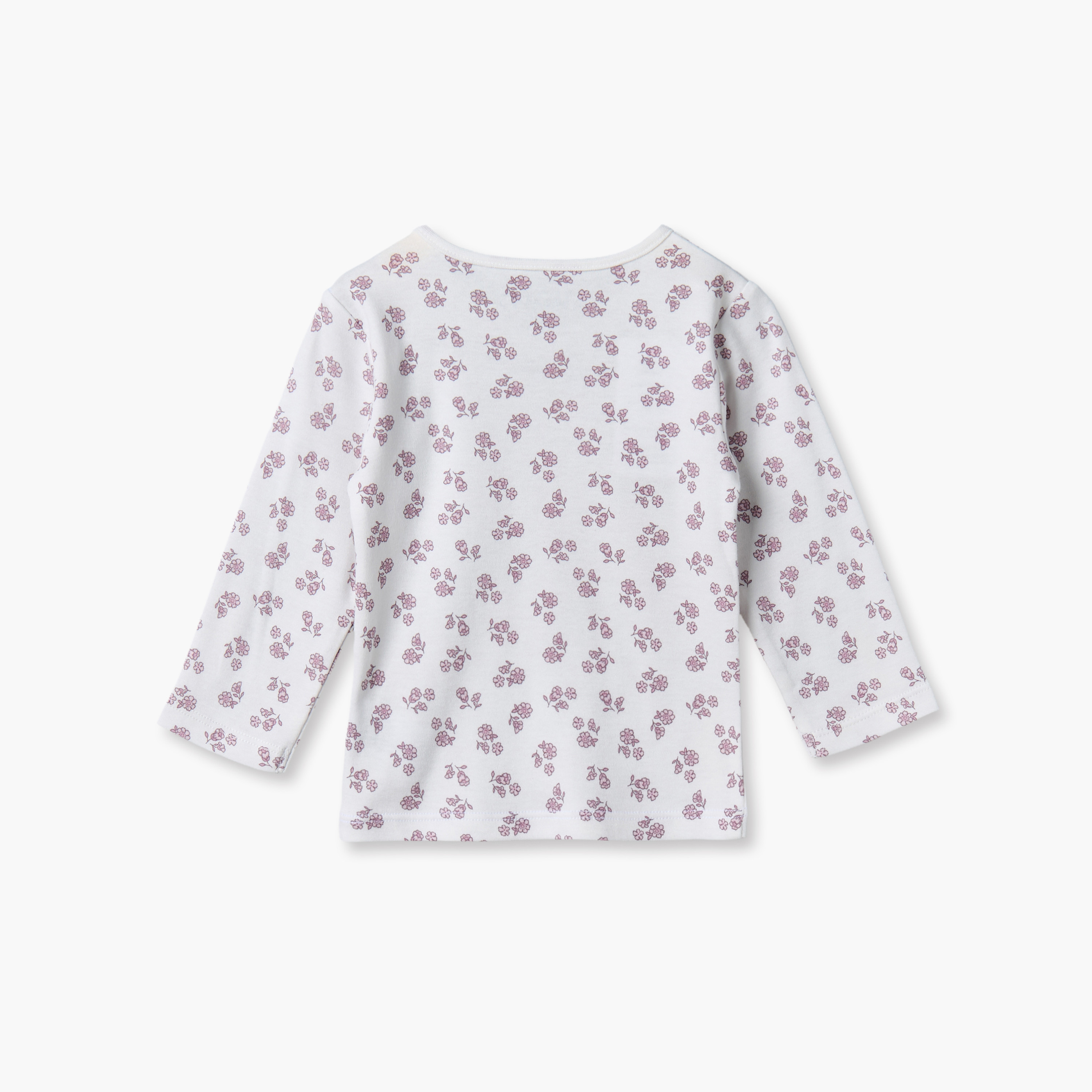 طقم بيجاما قطن بياقة ضيقة وأكمام طويلة وطبعات من جونيورز-baby-girls-clothing-nightwear-pyjamasets-image-4
