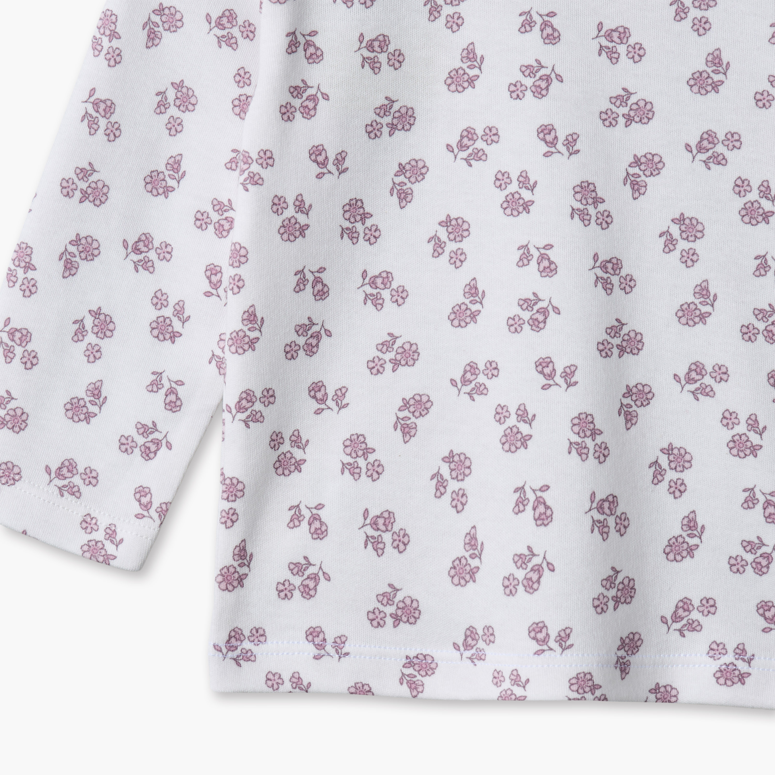 طقم بيجاما قطن بياقة ضيقة وأكمام طويلة وطبعات من جونيورز-baby-girls-clothing-nightwear-pyjamasets-image-7