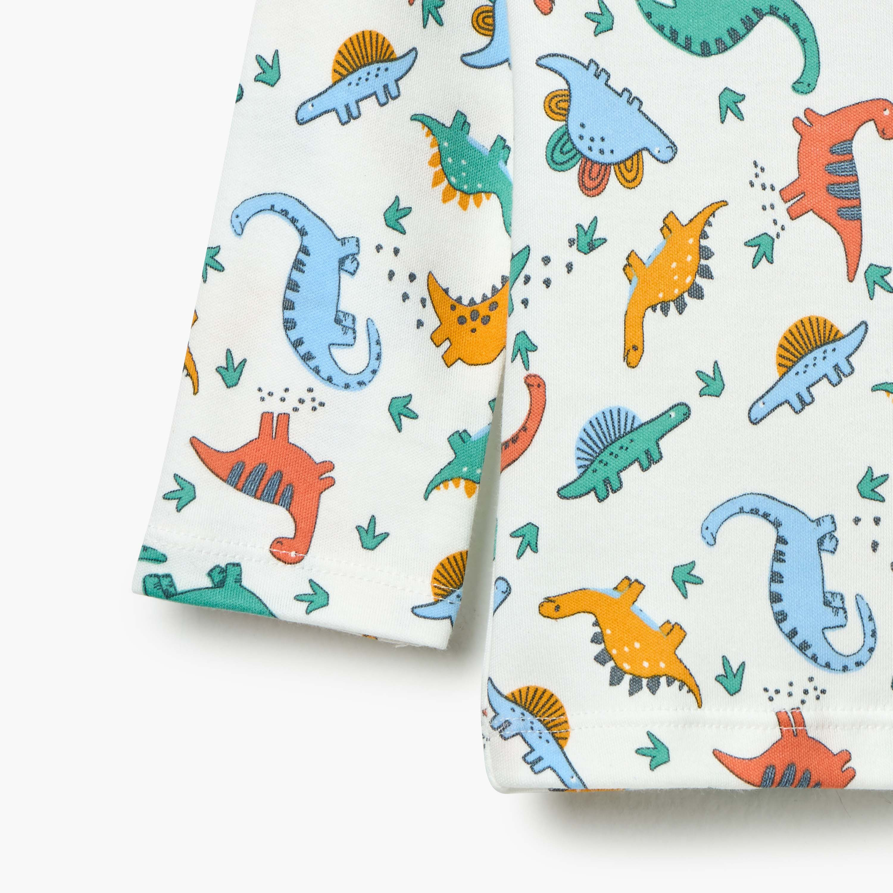 Juniors Dinosaur Print T-Shirt and Pyjama Set-baby-boys-clothing-nightwear-pyjamasets-image-6