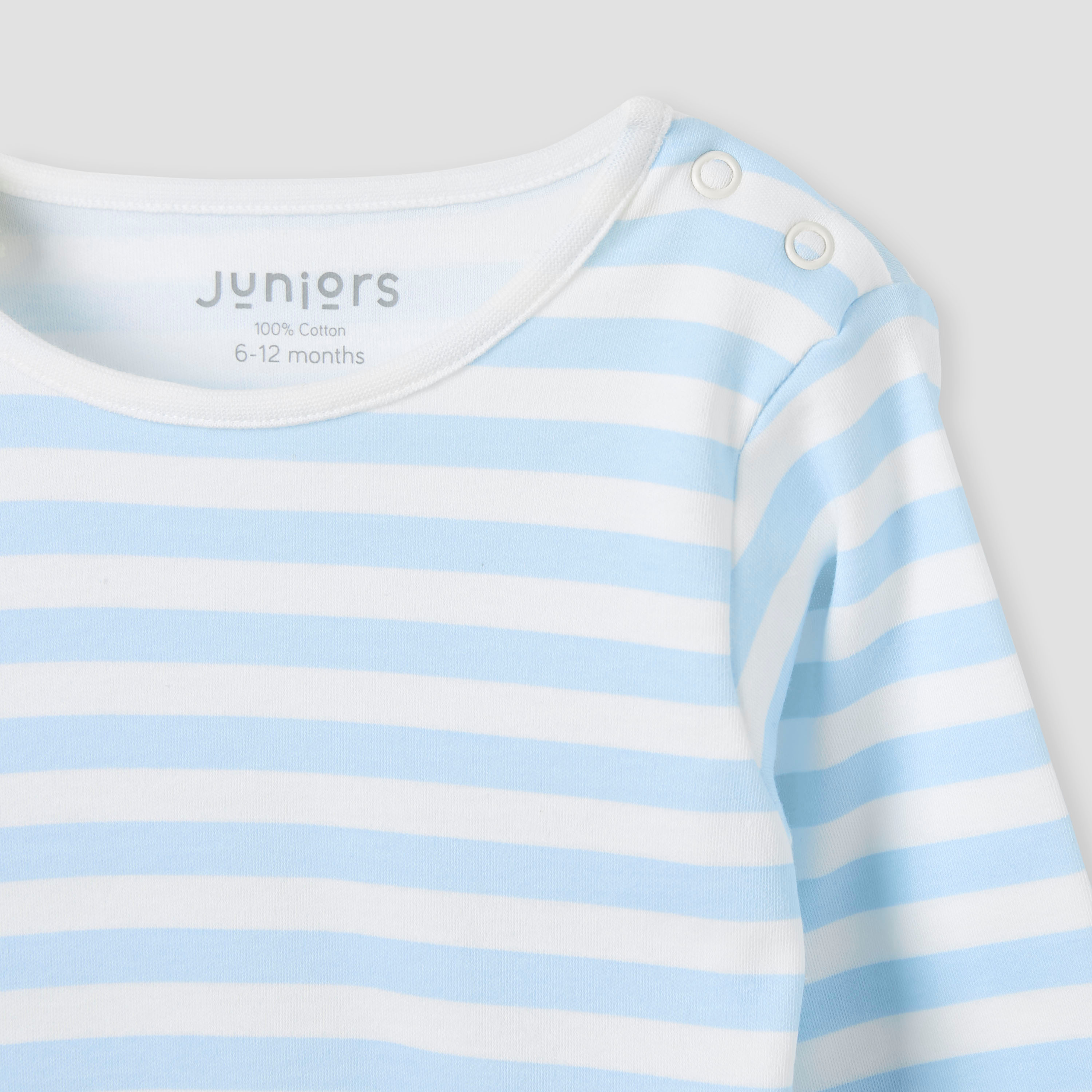 Juniors Striped T-shirt and Pyjama Set-baby-boys-clothing-nightwear-pyjamasets-image-5