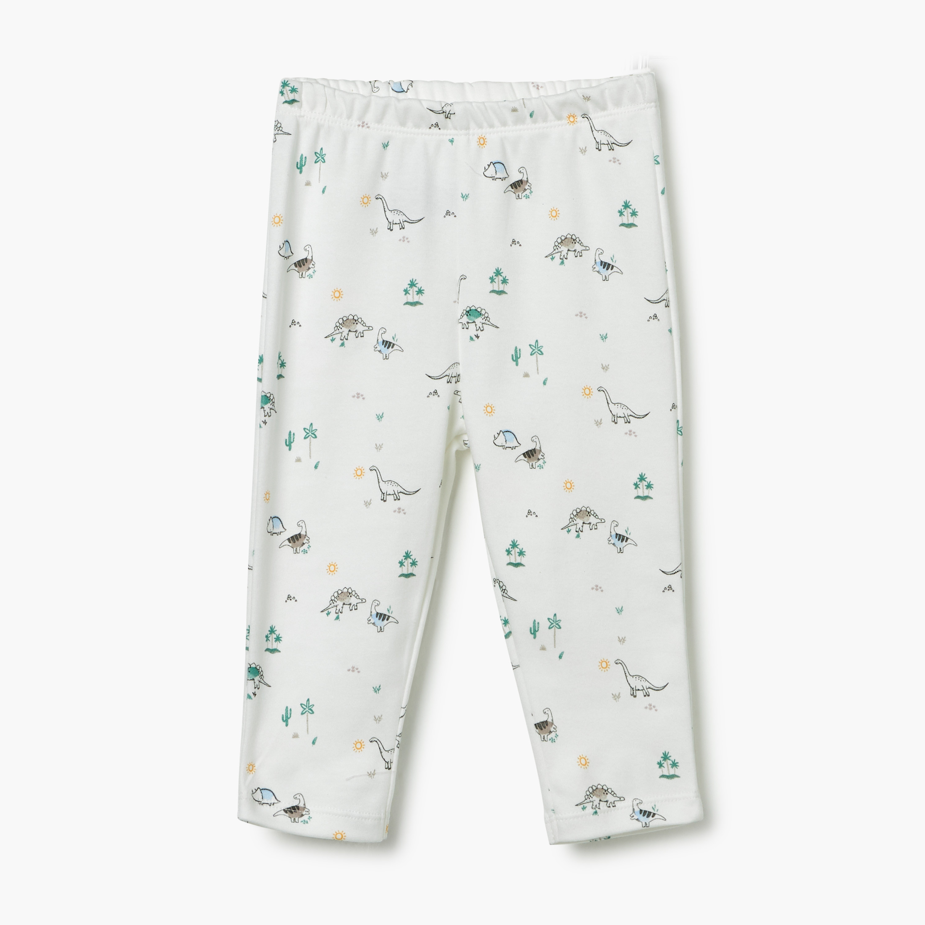 Juniors Dinosaur Print T-Shirt and Pyjama Set-baby-boys-clothing-nightwear-pyjamasets-image-3