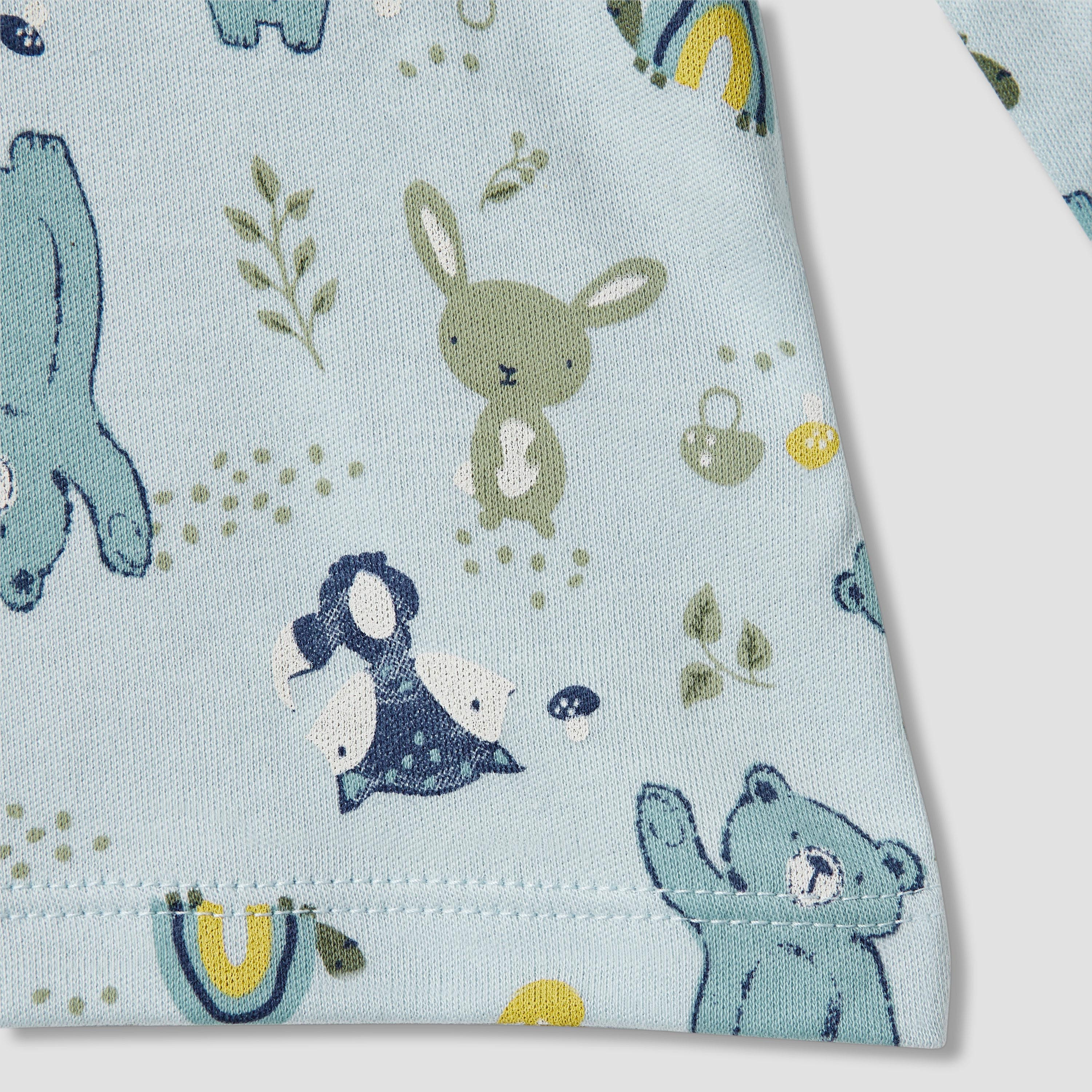 Juniors Bear Print T-shirt and Pyjama Set-baby-boys-clothing-nightwear-pyjamasets-image-5