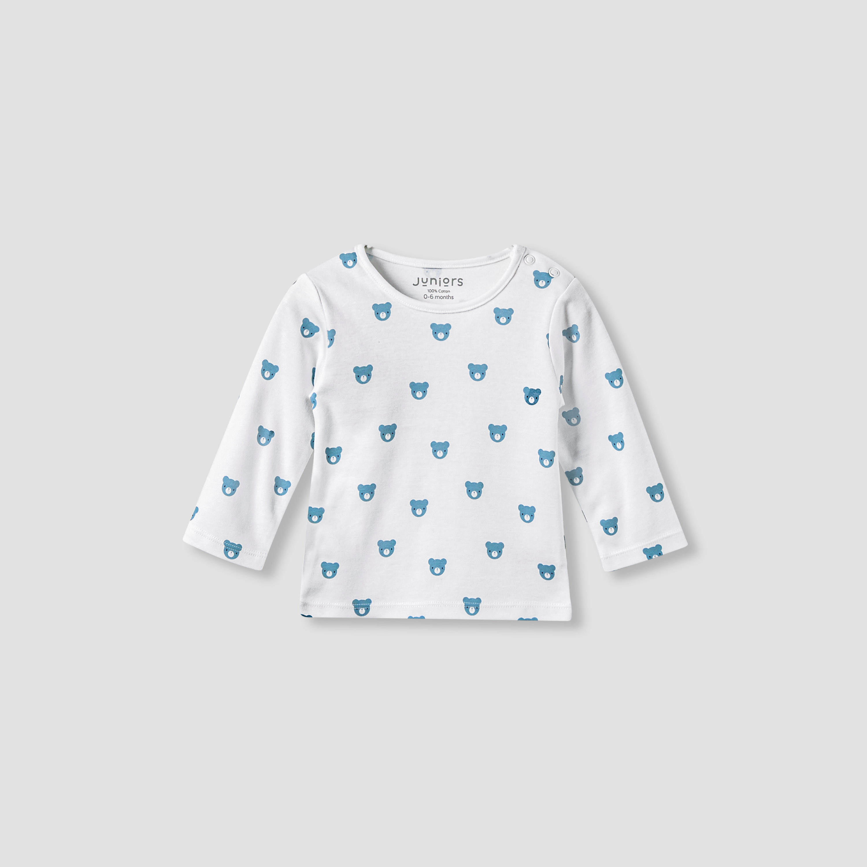Juniors All-Over Bear Print T-shirt and Pyjama Set-baby-boys-clothing-nightwear-pyjamasets-image-3