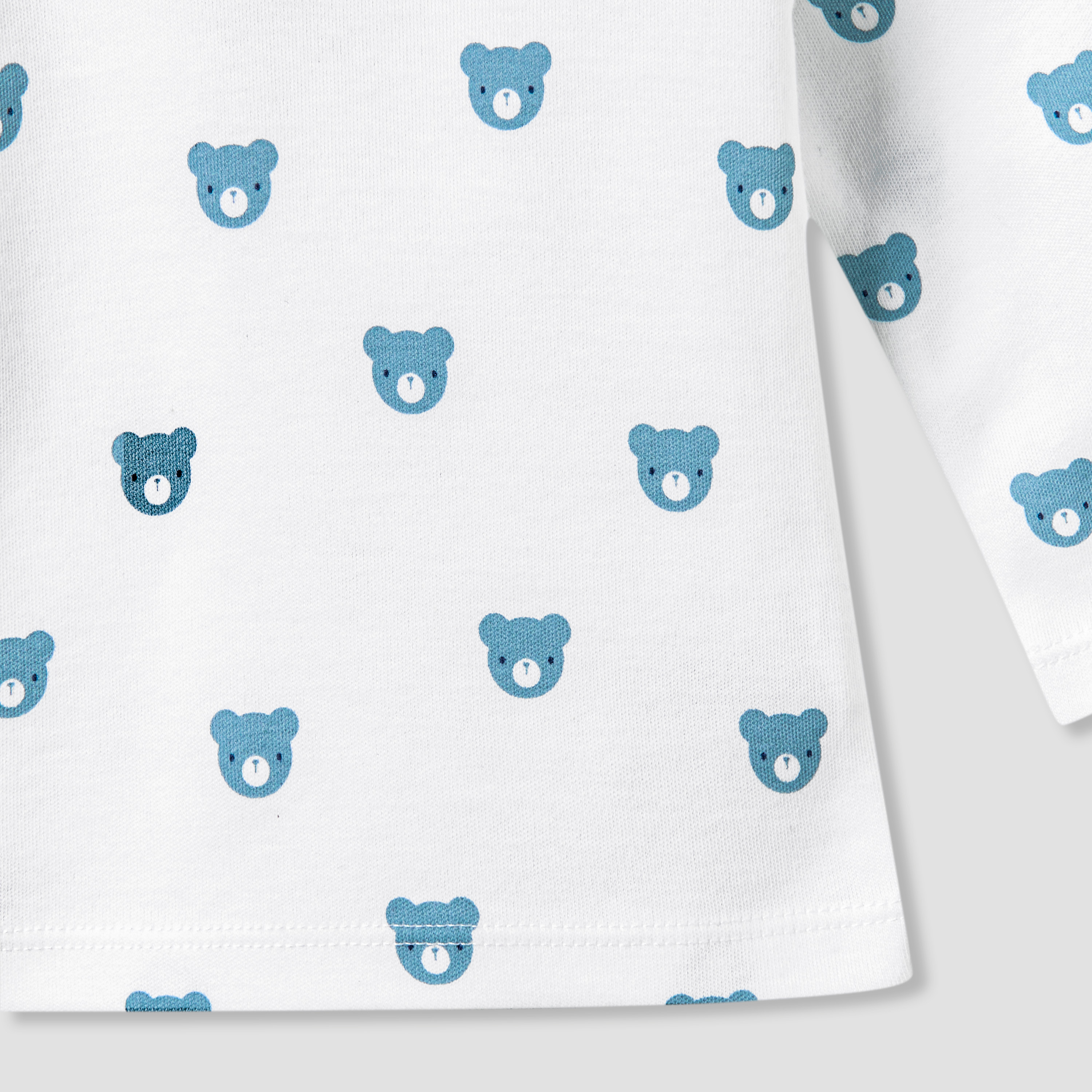 Juniors All-Over Bear Print T-shirt and Pyjama Set-baby-boys-clothing-nightwear-pyjamasets-image-6