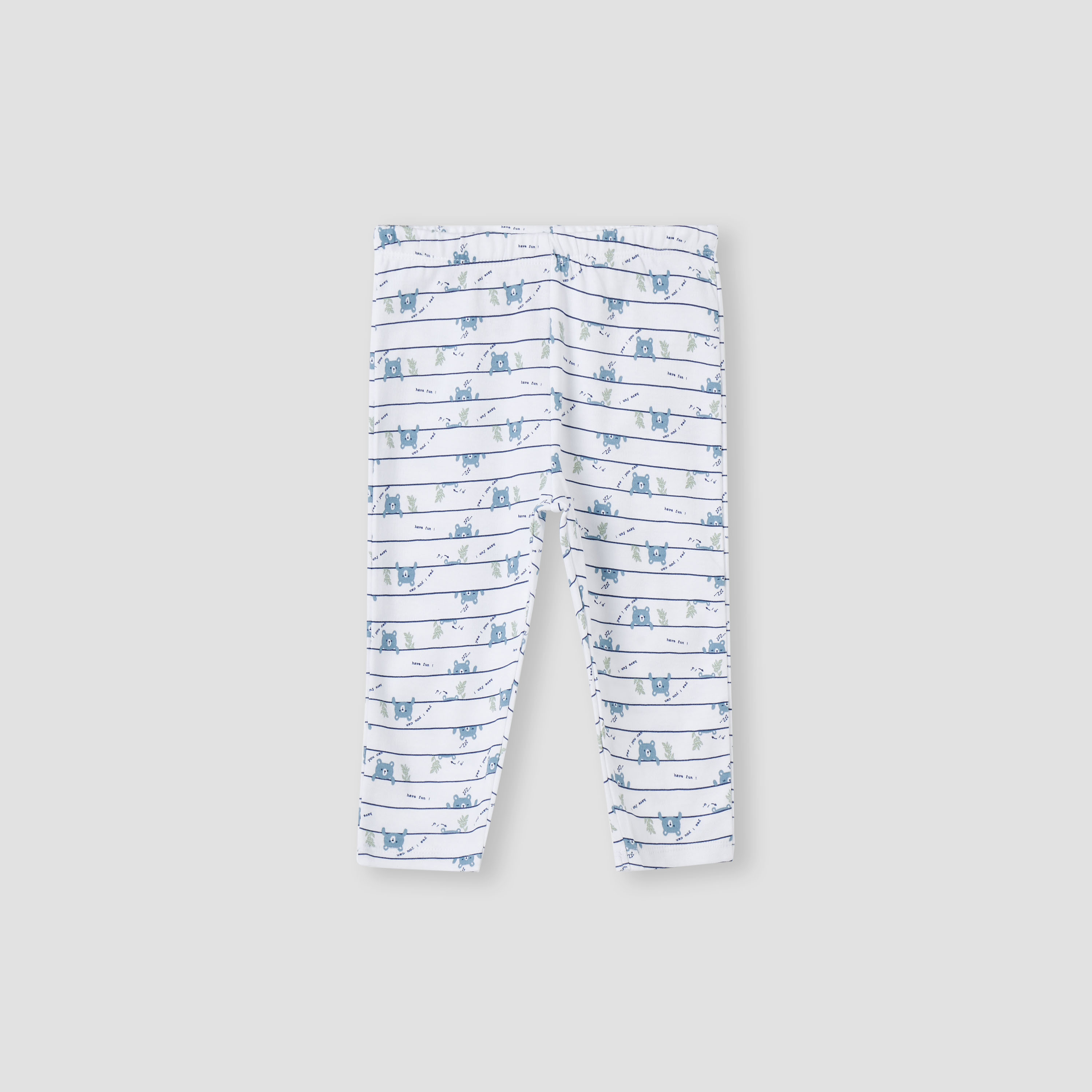 Juniors All-Over Bear Print T-shirt and Pyjama Set-baby-boys-clothing-nightwear-pyjamasets-image-4