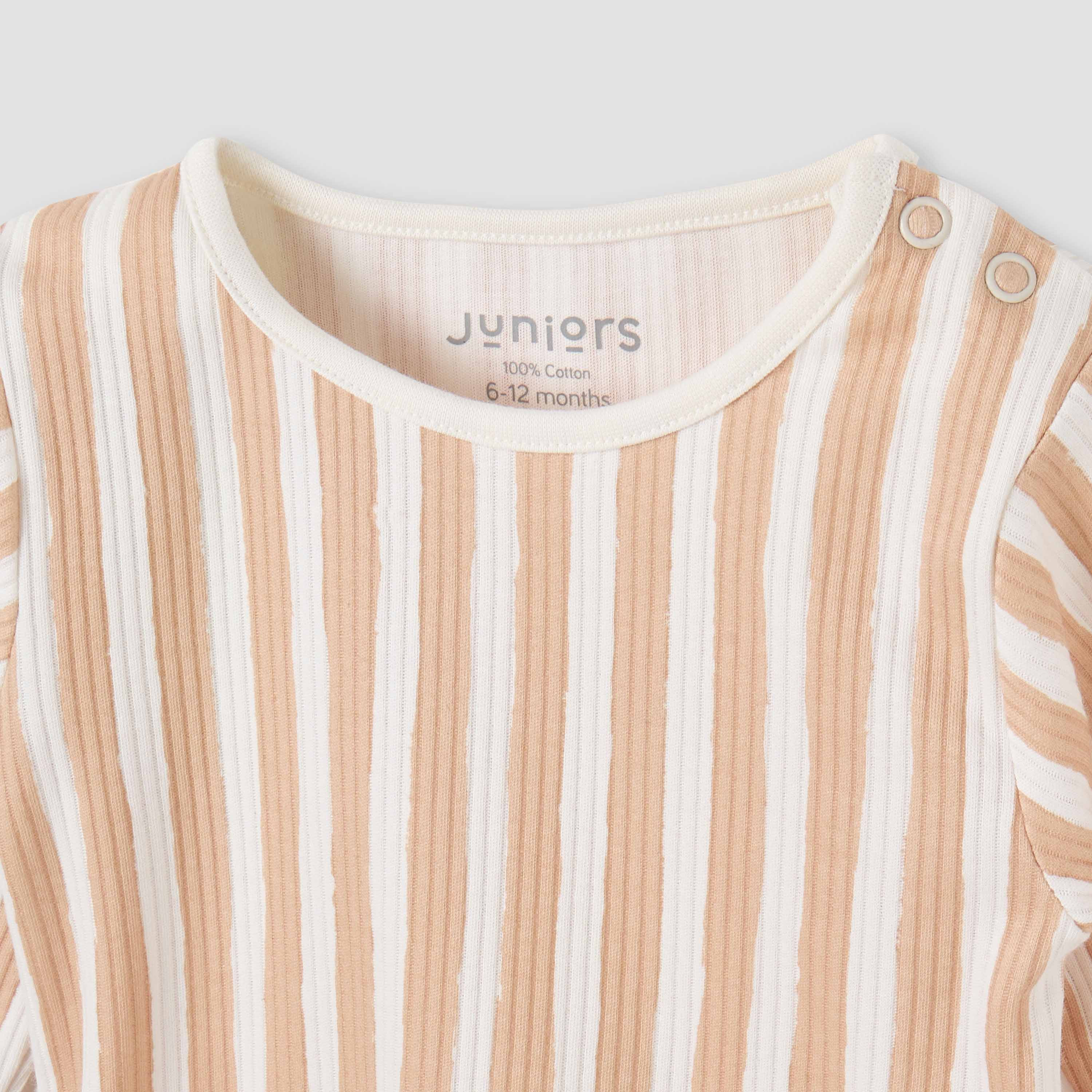 Juniors Striped T-shirt and Pyjama Set-baby-boys-clothing-nightwear-pyjamasets-image-5