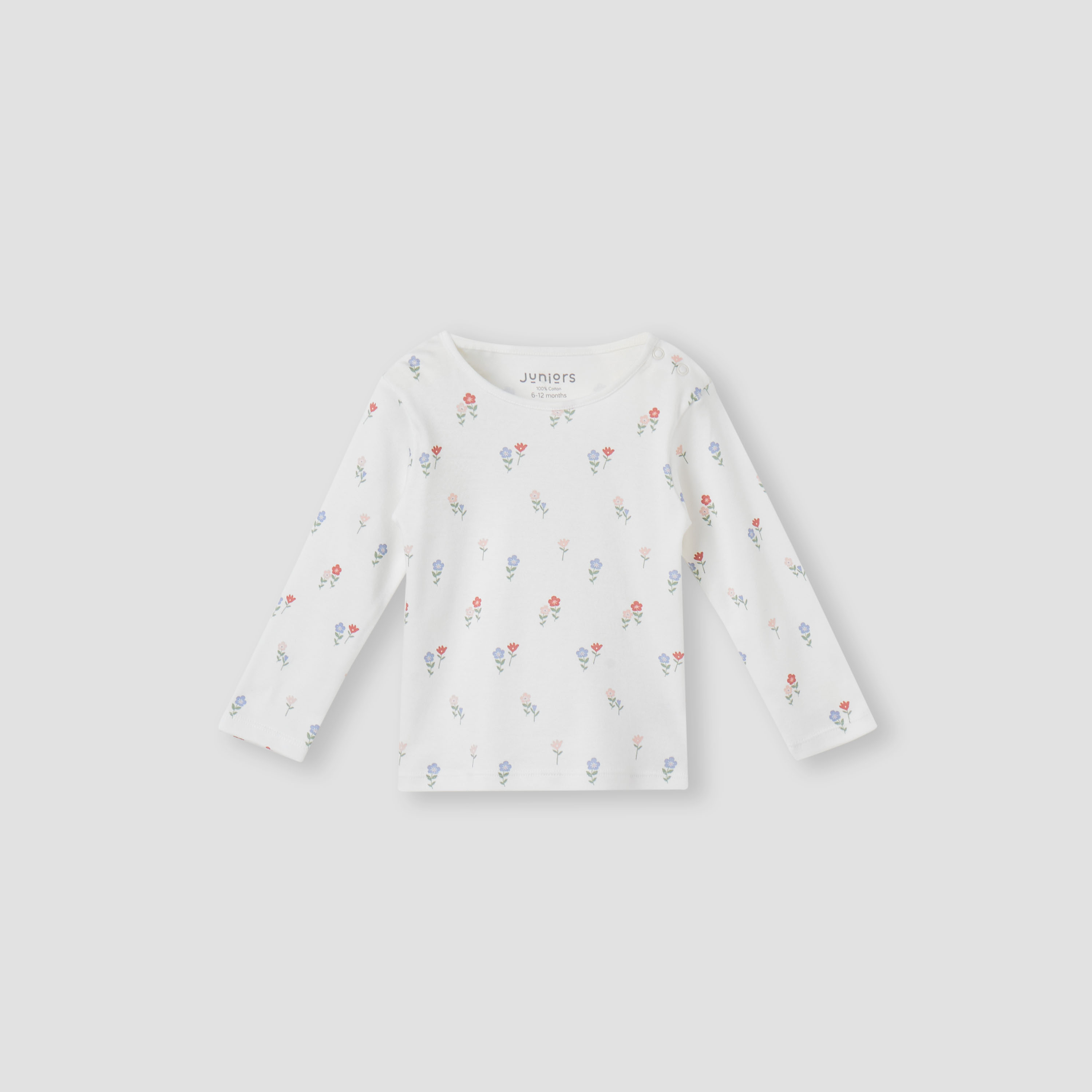 Juniors All-Over Floral Print T-shirt and Pyjama Set-baby-girls-clothing-nightwear-pyjamasets-image-3