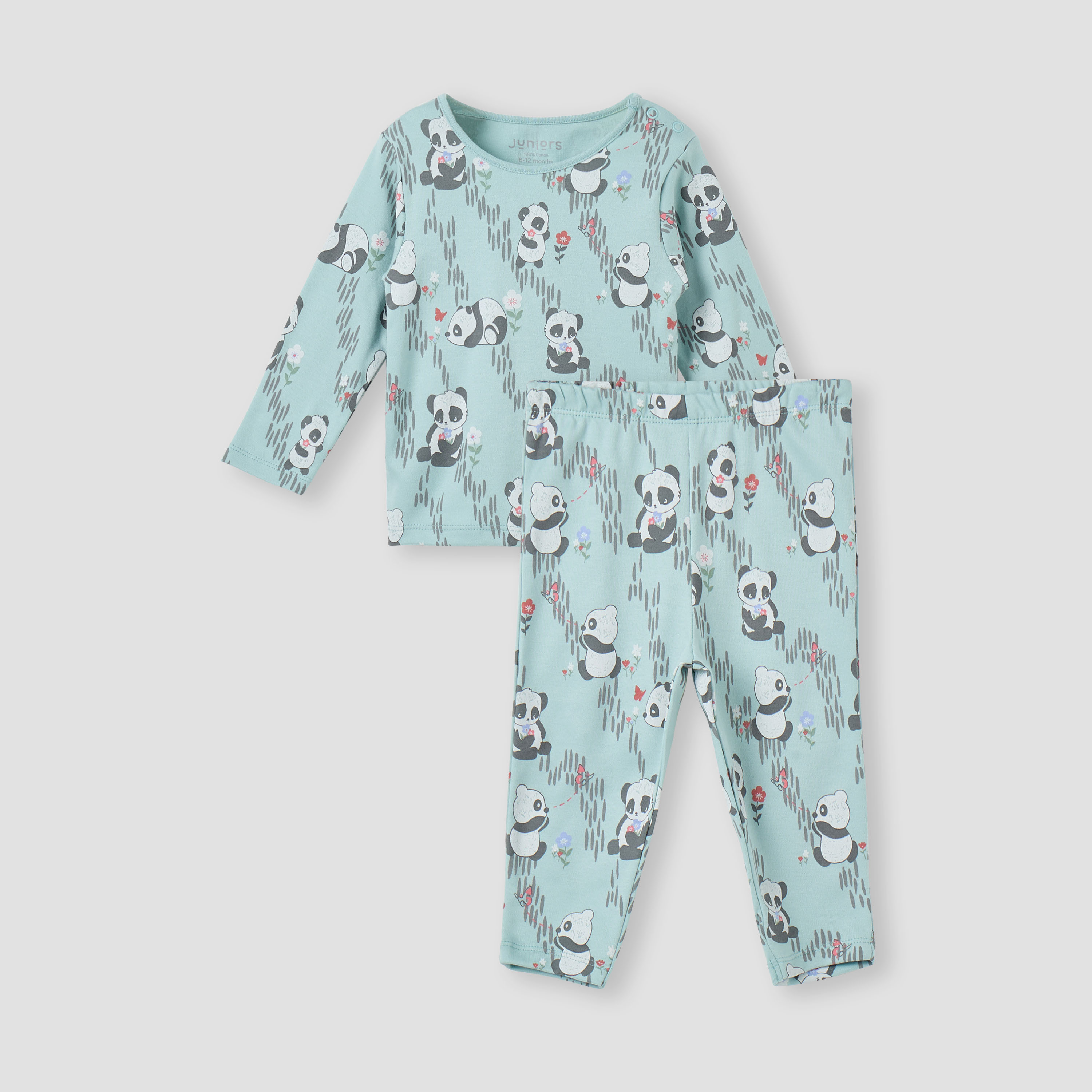 Juniors Pyjama Set with Bear Print - Cotton - Long Sleeves - Collar-promo_babyshop_Buy3for99_OMN130126-image-2
