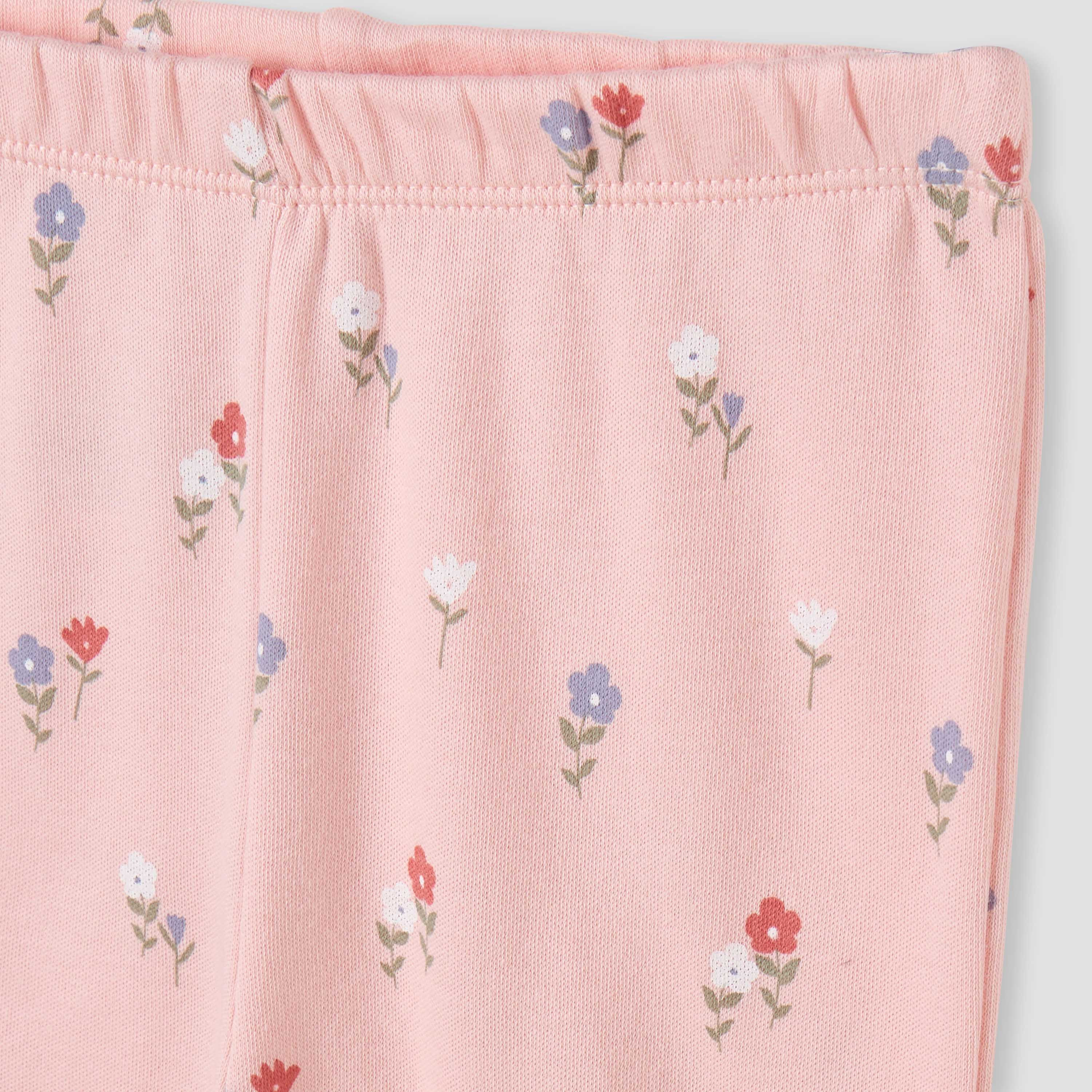 Juniors Floral Print T-shirt and Pyjama Set-baby-girls-clothing-nightwear-pyjamasets-image-6