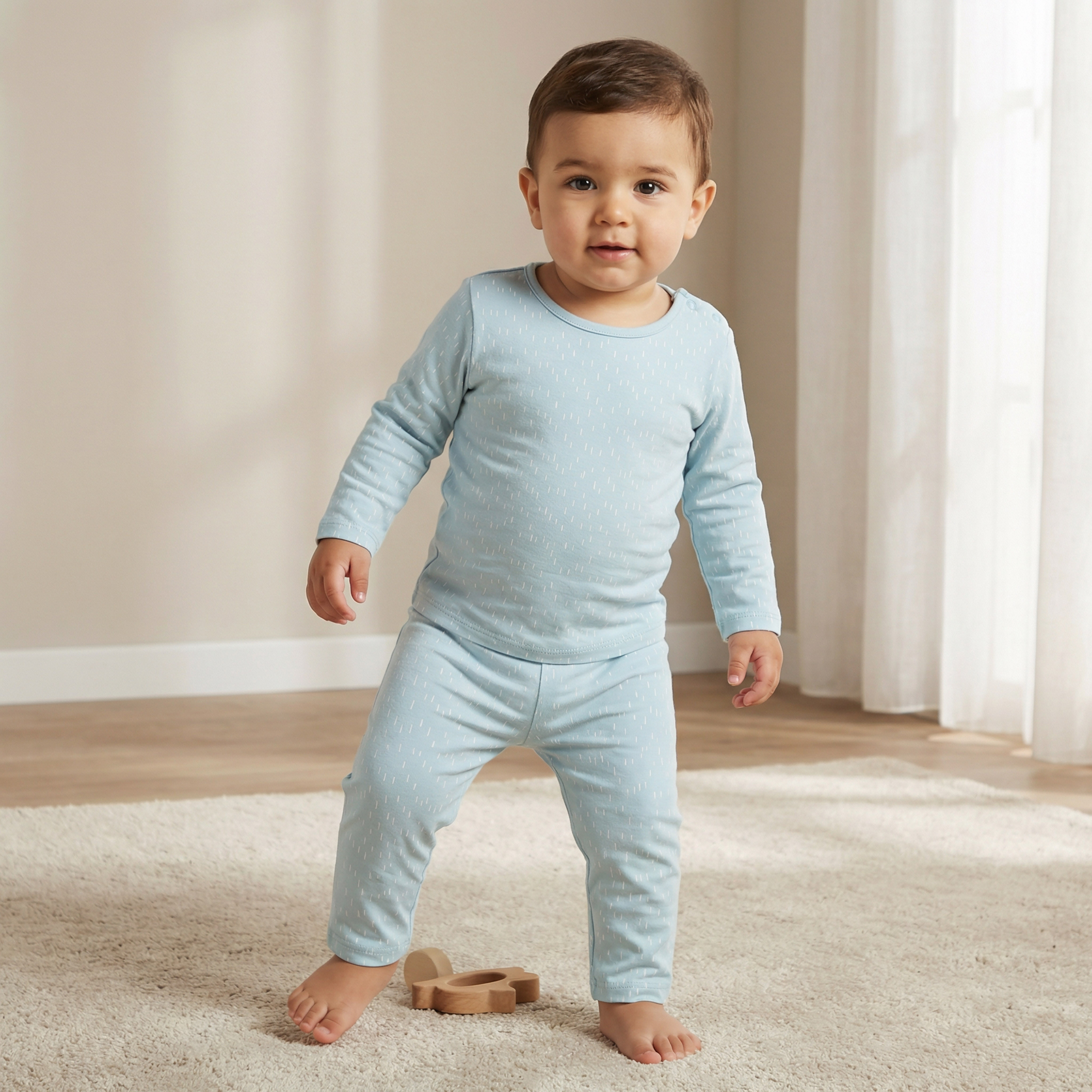 Juniors Printed T-shirt and Pyjama Set-baby-boys-clothing-nightwear-pyjamasets-image-1