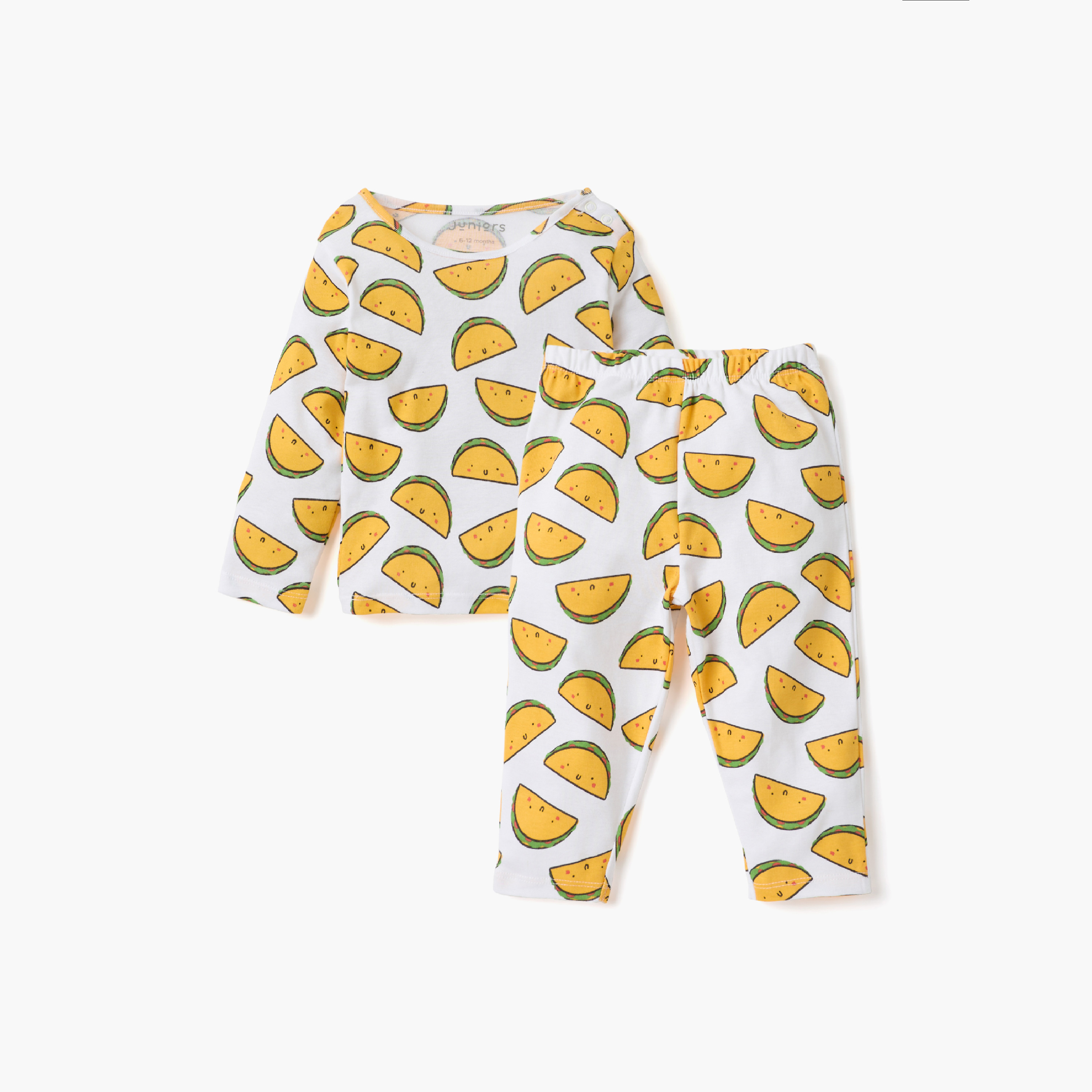 Juniors All-Over Print T-shirt and Pyjama Set-baby-girls-clothing-nightwear-pyjamasets-image-1