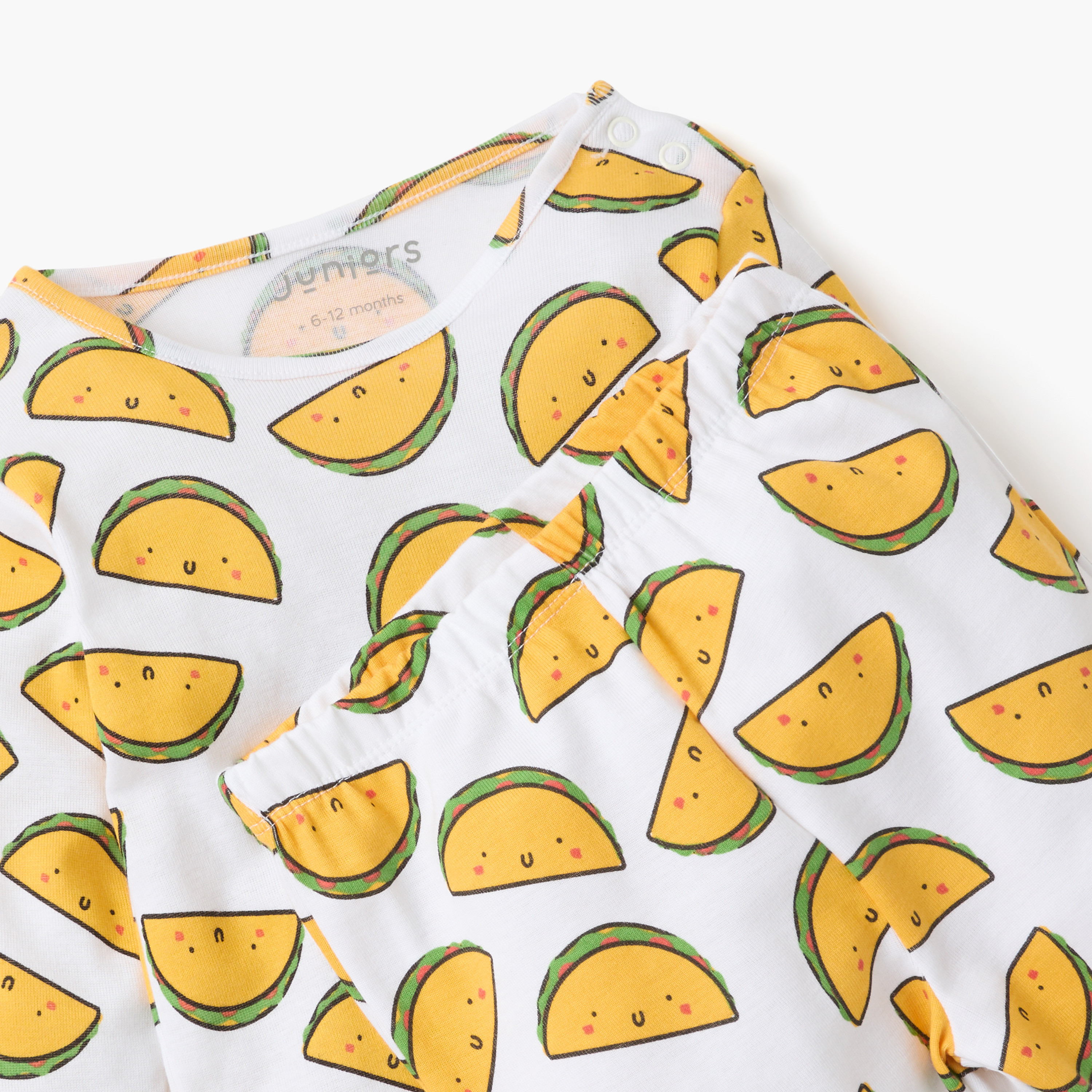 Juniors All-Over Print T-shirt and Pyjama Set-baby-girls-clothing-nightwear-pyjamasets-image-4