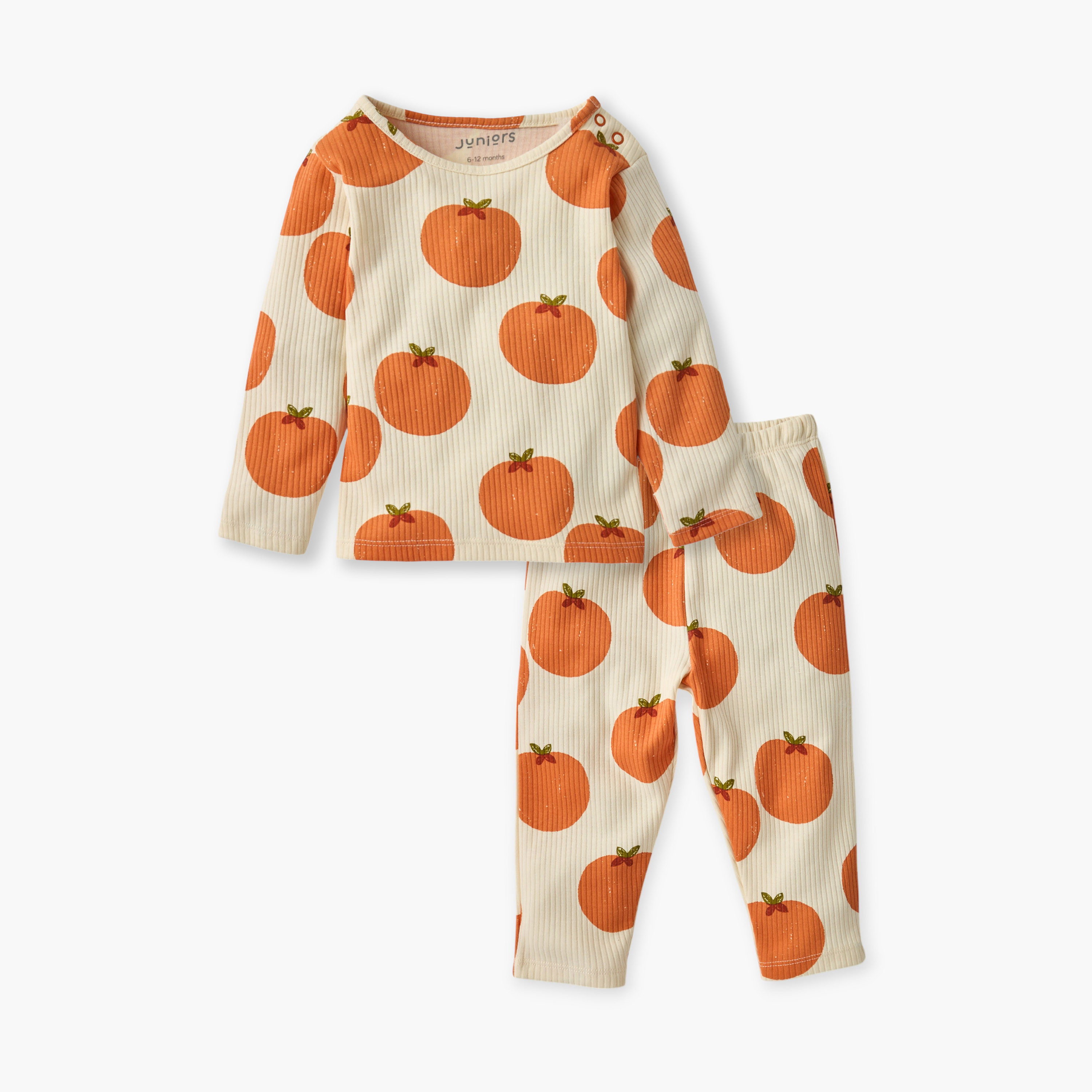 Juniors Fruit Print T-shirt and Pyjama Set-baby-girls-clothing-nightwear-pyjamasets-image-1