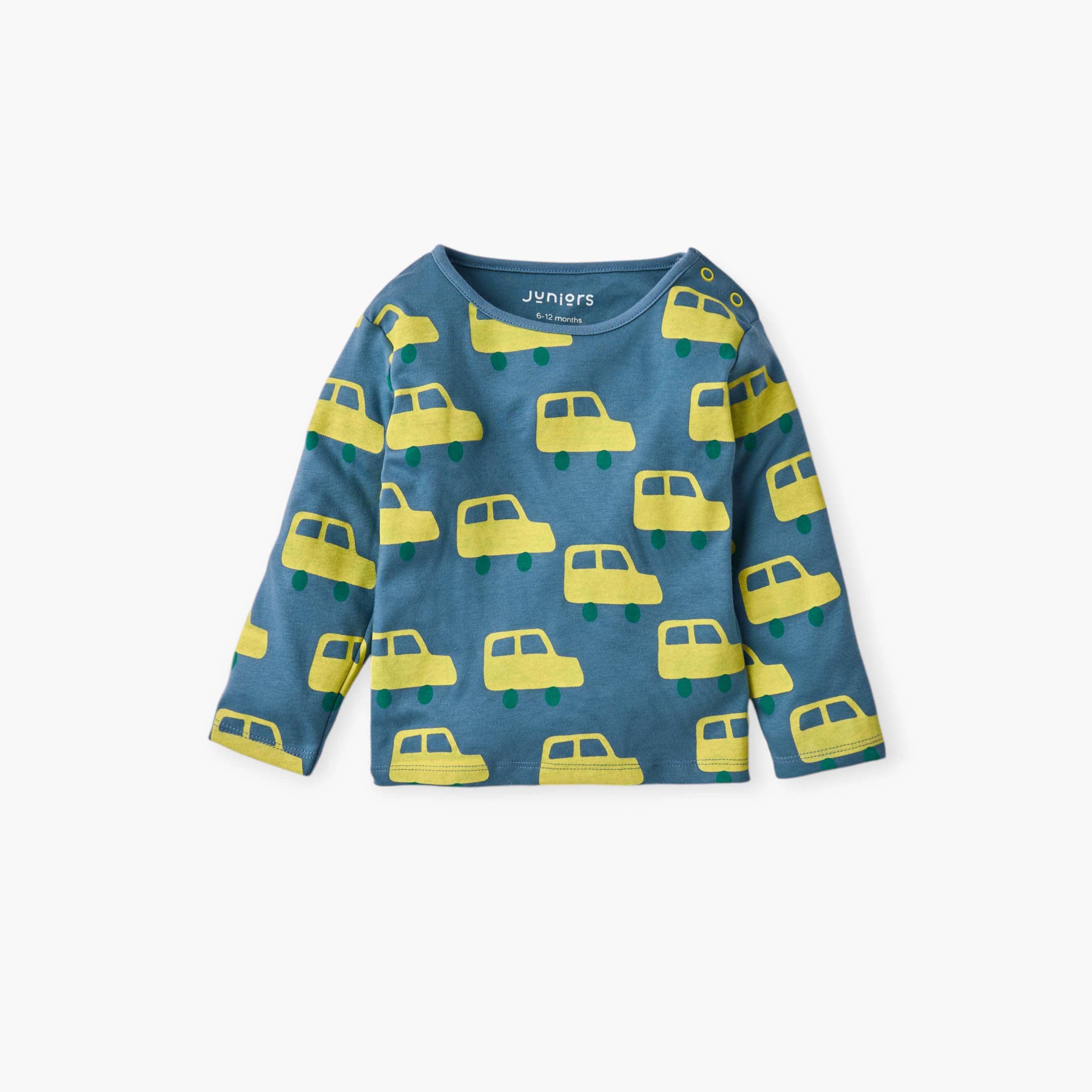 Juniors Car Print T-shirt and Pyjama Set-baby-girls-clothing-nightwear-pyjamasets-image-3