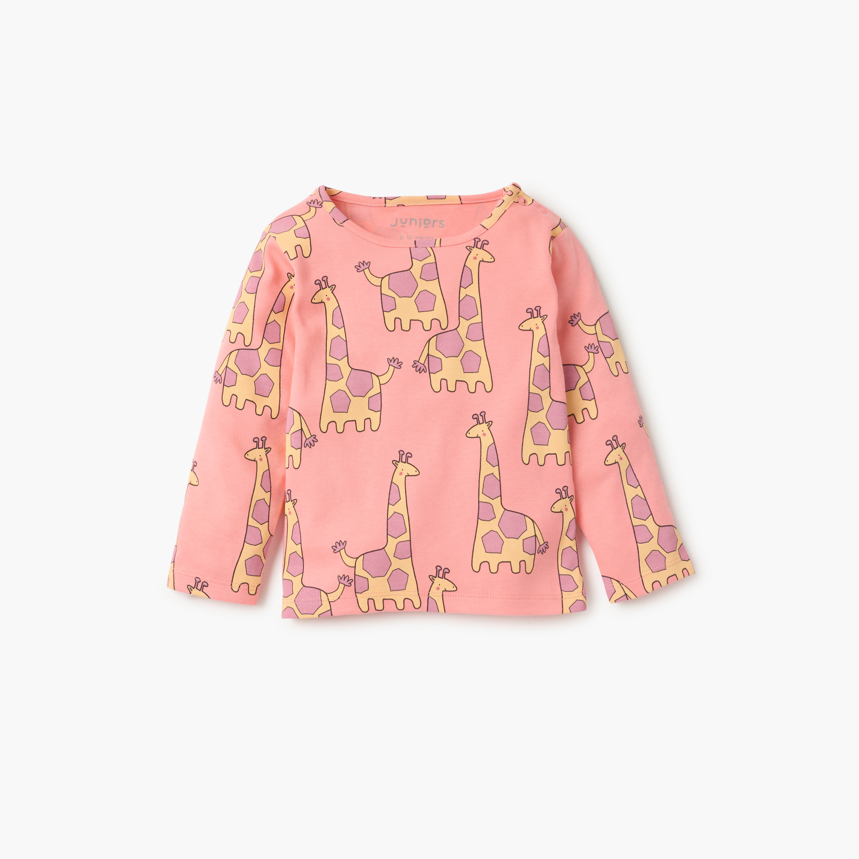 طقم تيشيرت بأكمام طويلة وزخارف ديناصور وبنطلون بيجاما بخصر مطاطي من جونيورز-baby-boys-clothing-nightwear-pyjamasets-image-2