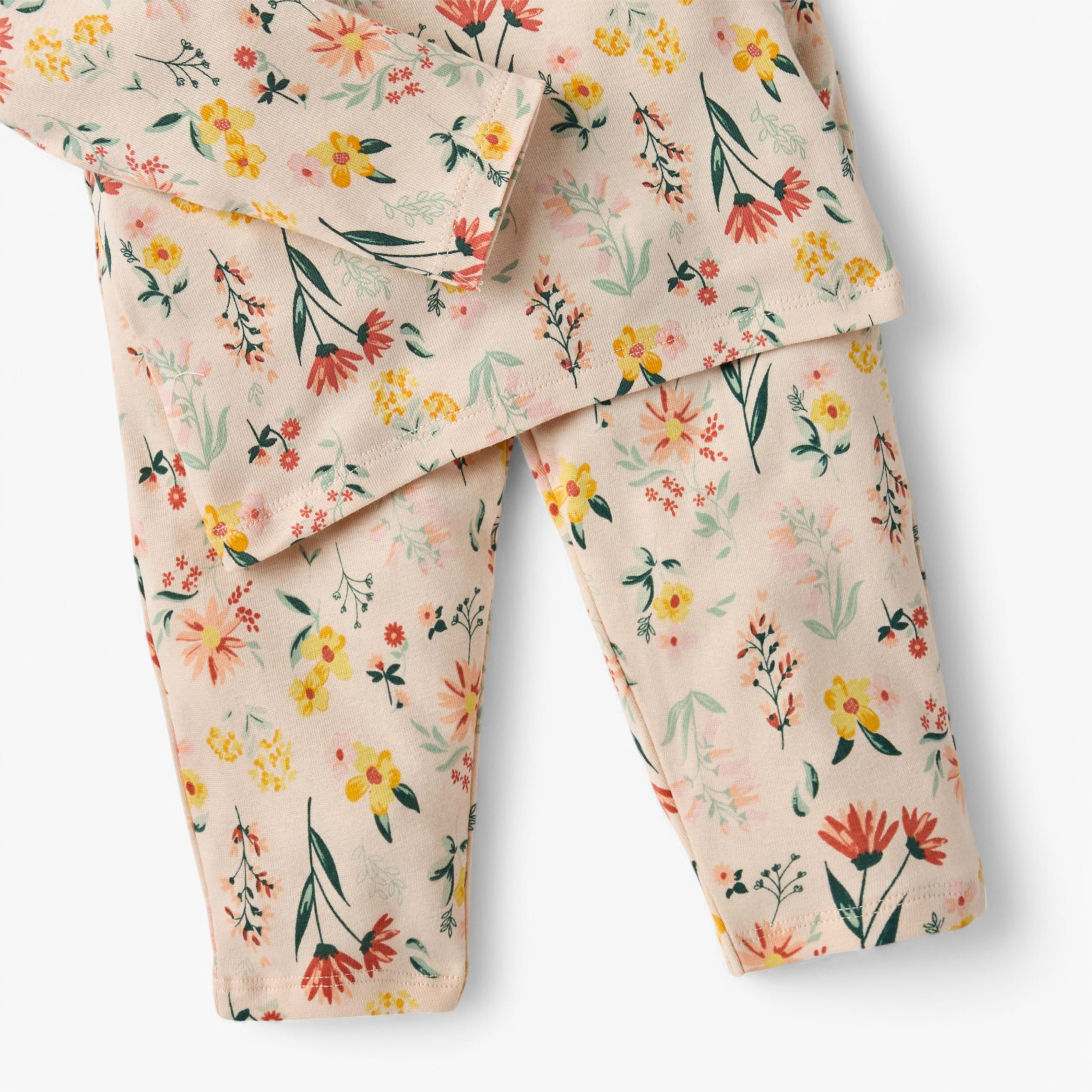 طقم بنطلون بيجاما وتيشيرت بطبعات أزهار من جونيورز-baby-girls-clothing-nightwear-pyjamasets-image-5