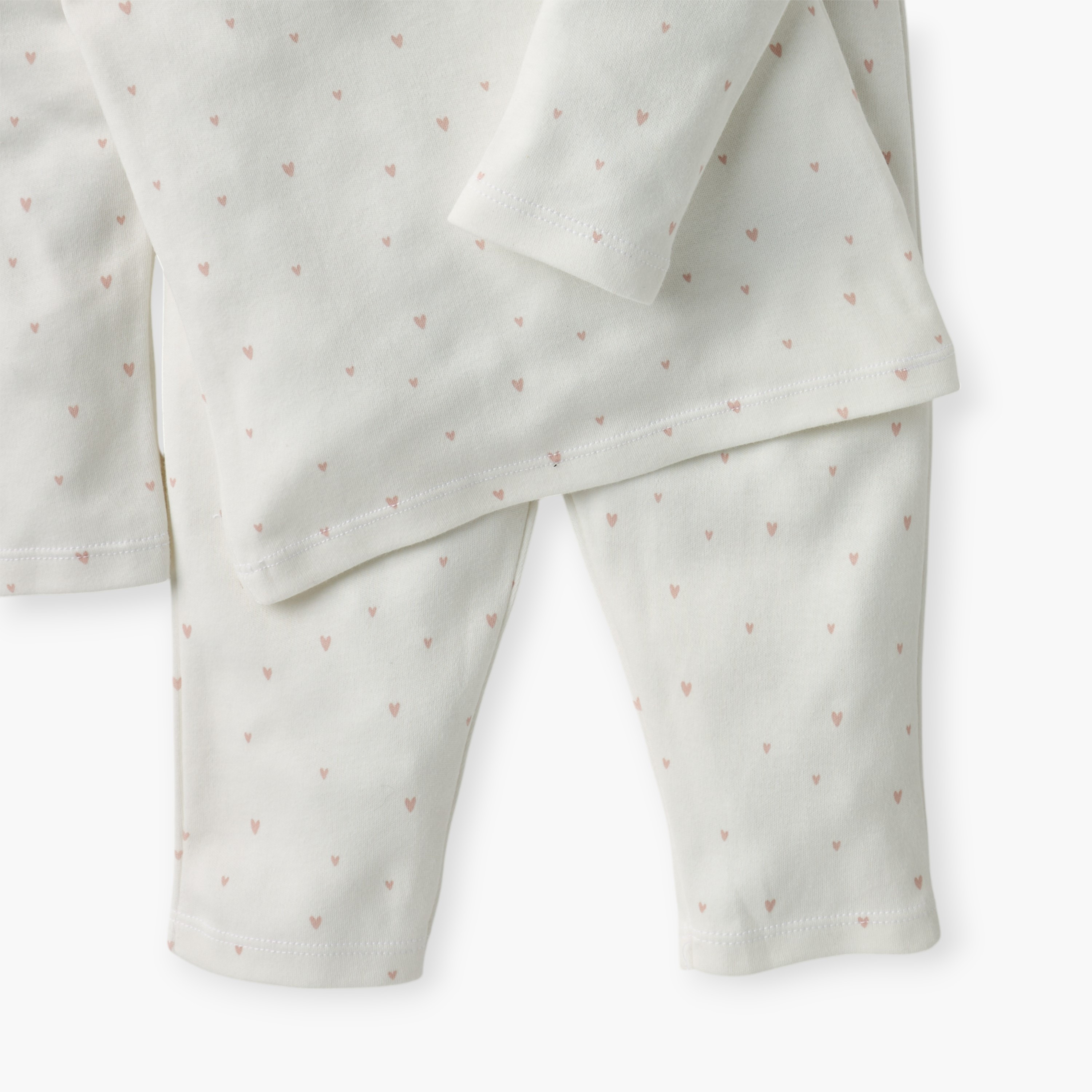 Juniors Heart Print T-shirt and Pyjama Set-baby-girls-clothing-nightwear-pyjamasets-image-5